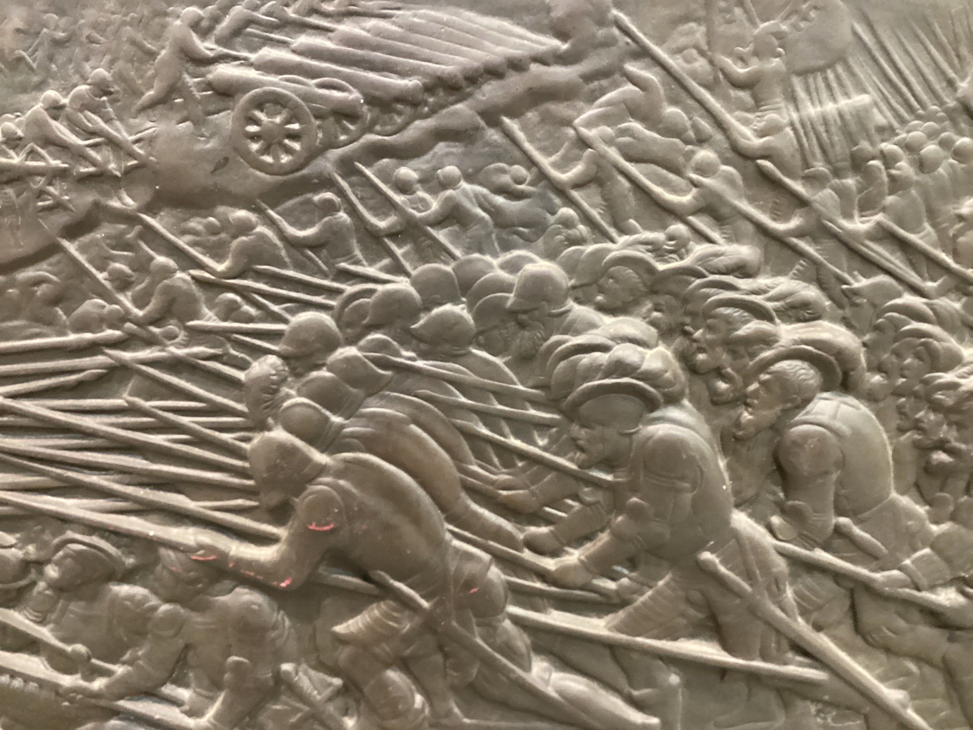 Battle of Marignano Cast Iron Bas Relief - 013.35.284
