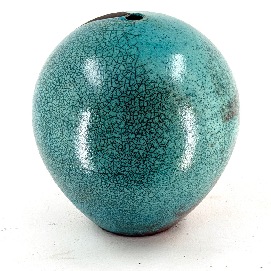 Medium Blue Sphere Vase