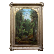 Moss Glens Falls paintings pair~Samuel Griggs- X2501.35.117