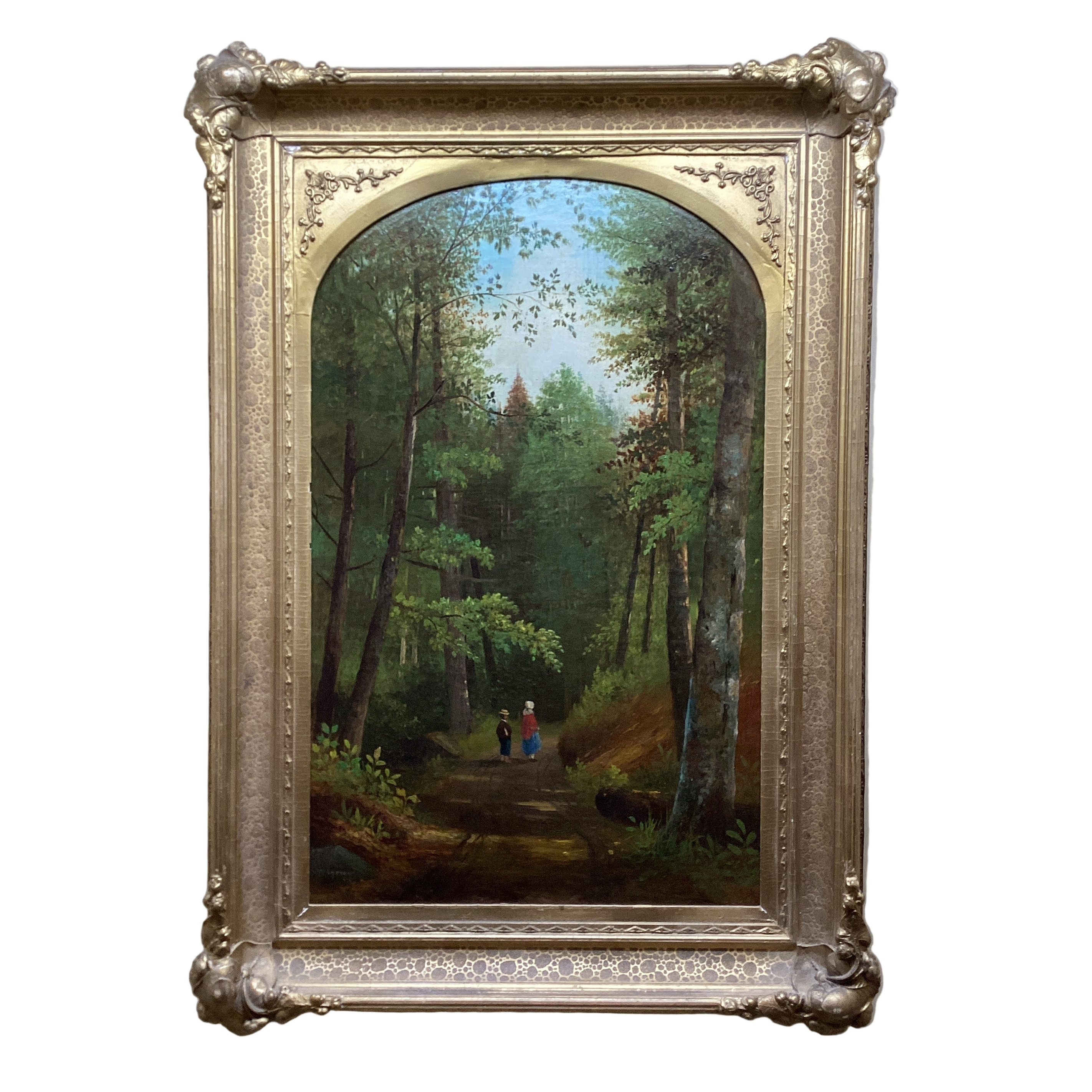 Moss Glens Falls paintings pair~Samuel Griggs- X2501.35.117