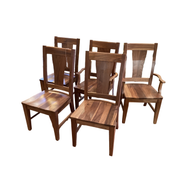 Mavin Walnut chair set (5 chairs)
