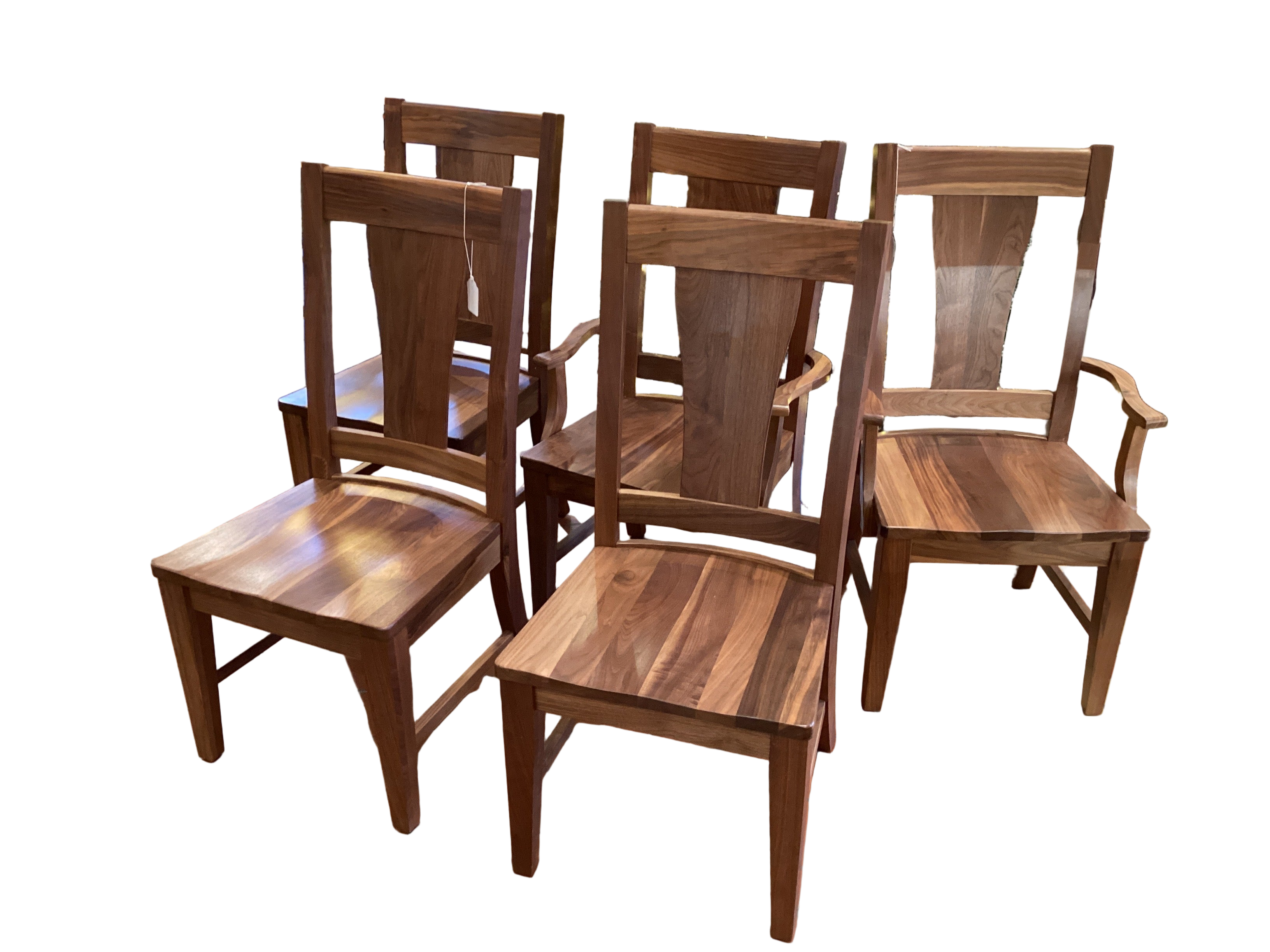 Mavin Walnut chair set (5 chairs)