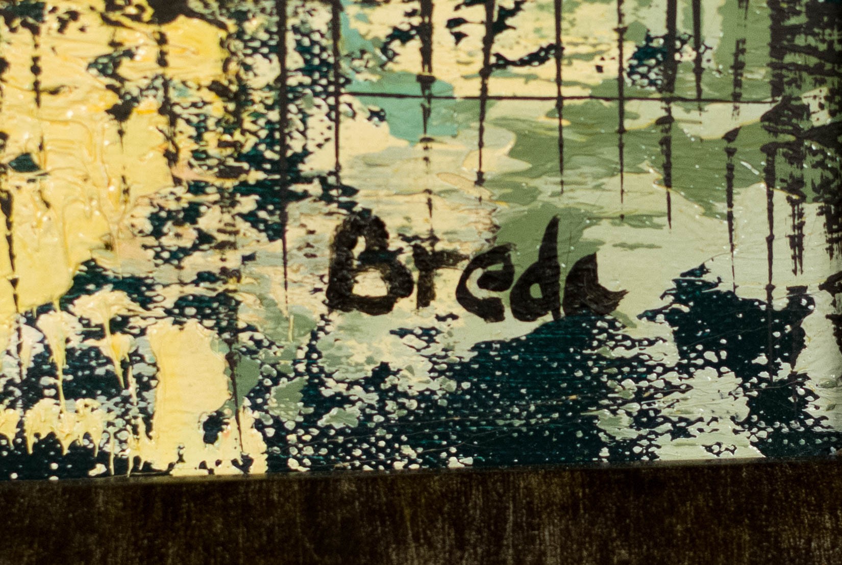 20th C. Oil, Cityscape, Signed Breda