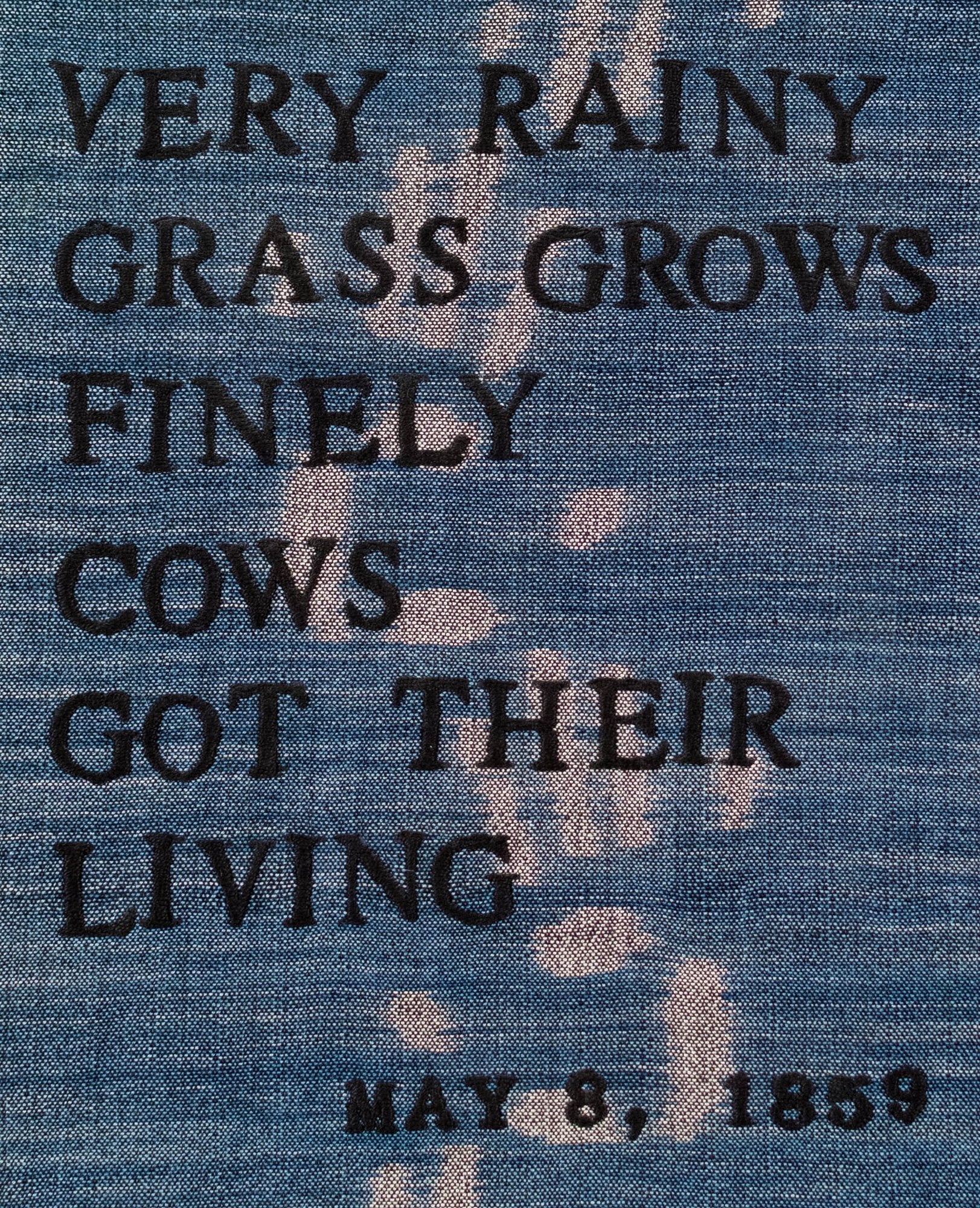 Contemporary Embroidered Triptych