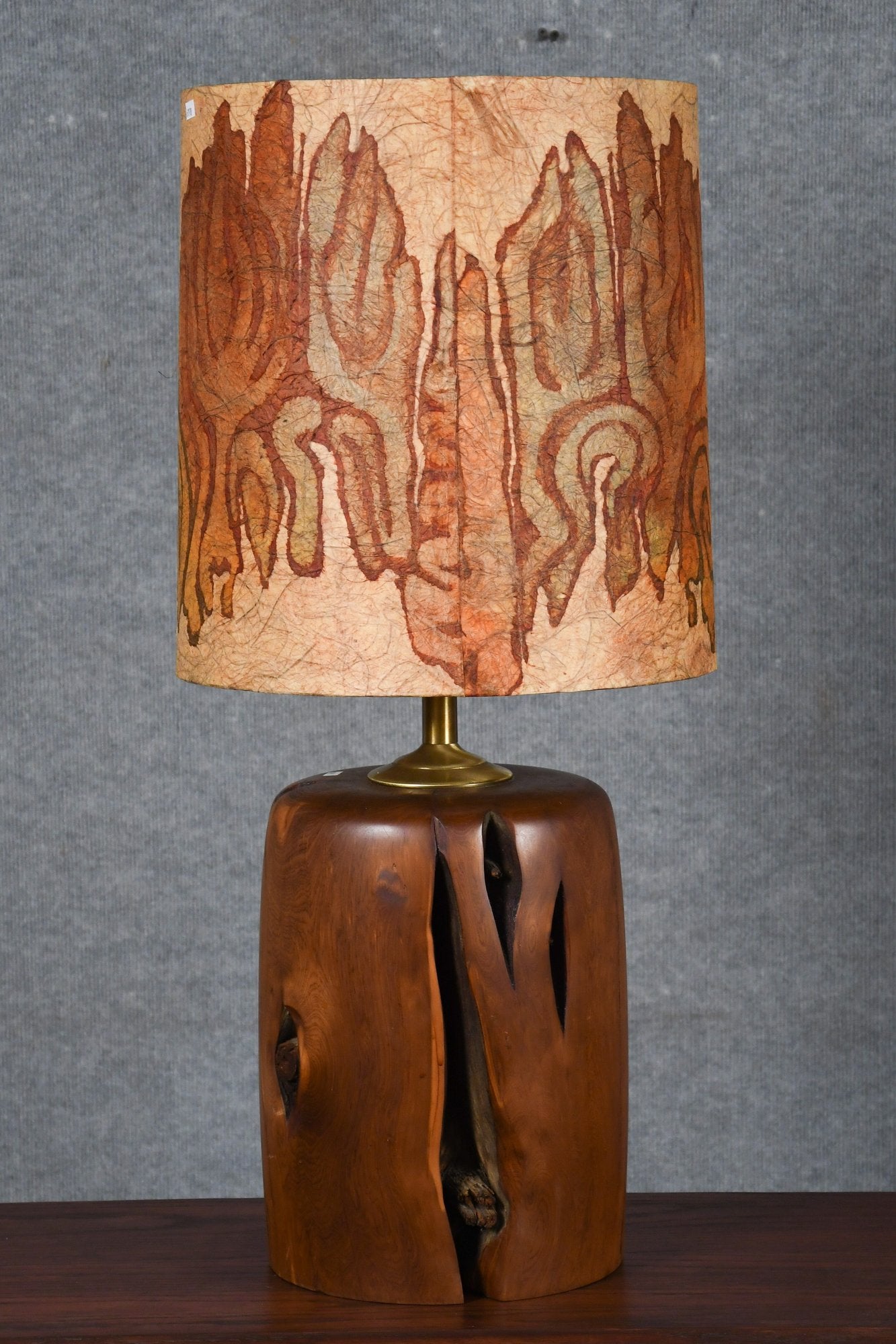Rosewood Mid Century Lamp