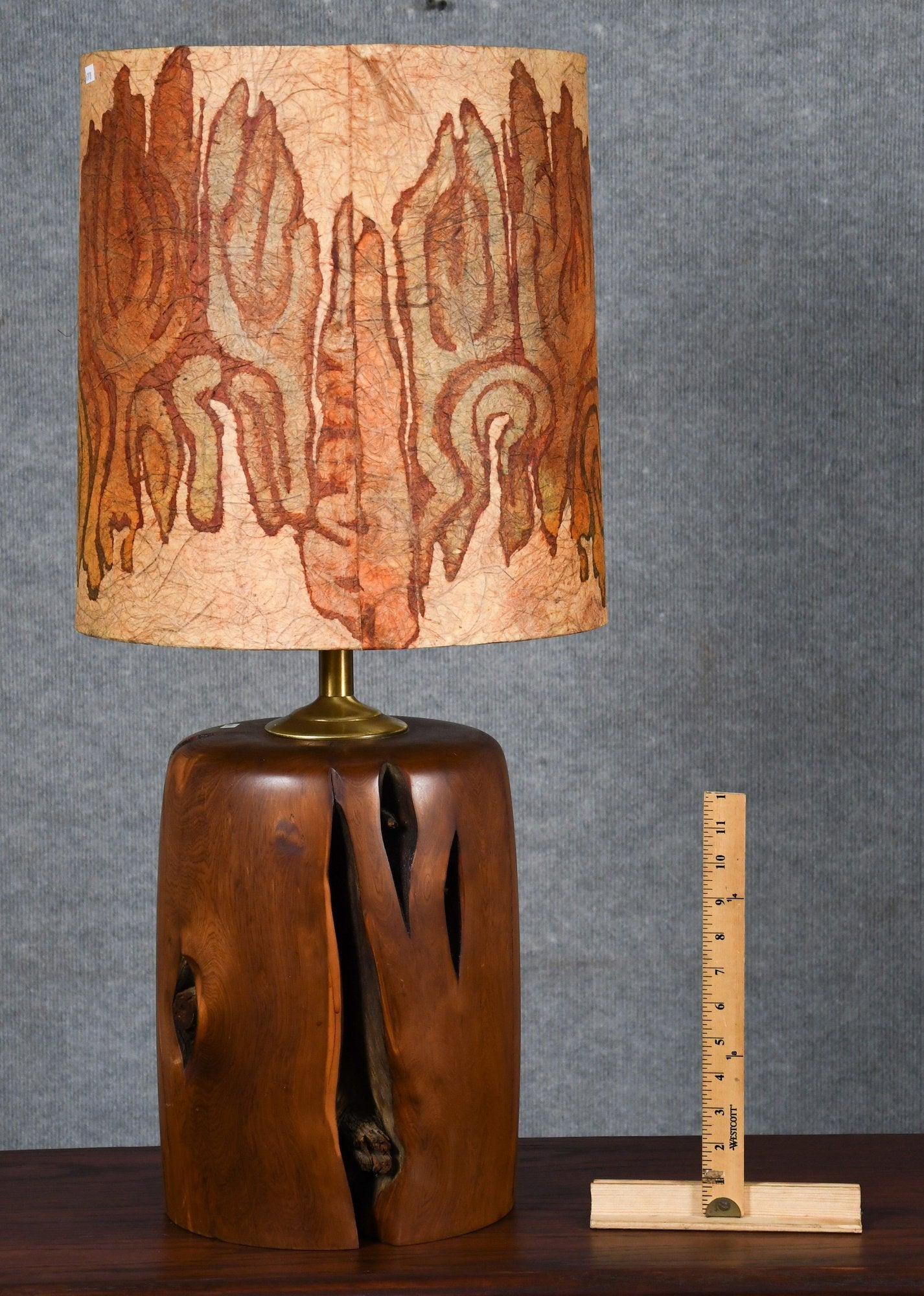 Rosewood Mid Century Lamp