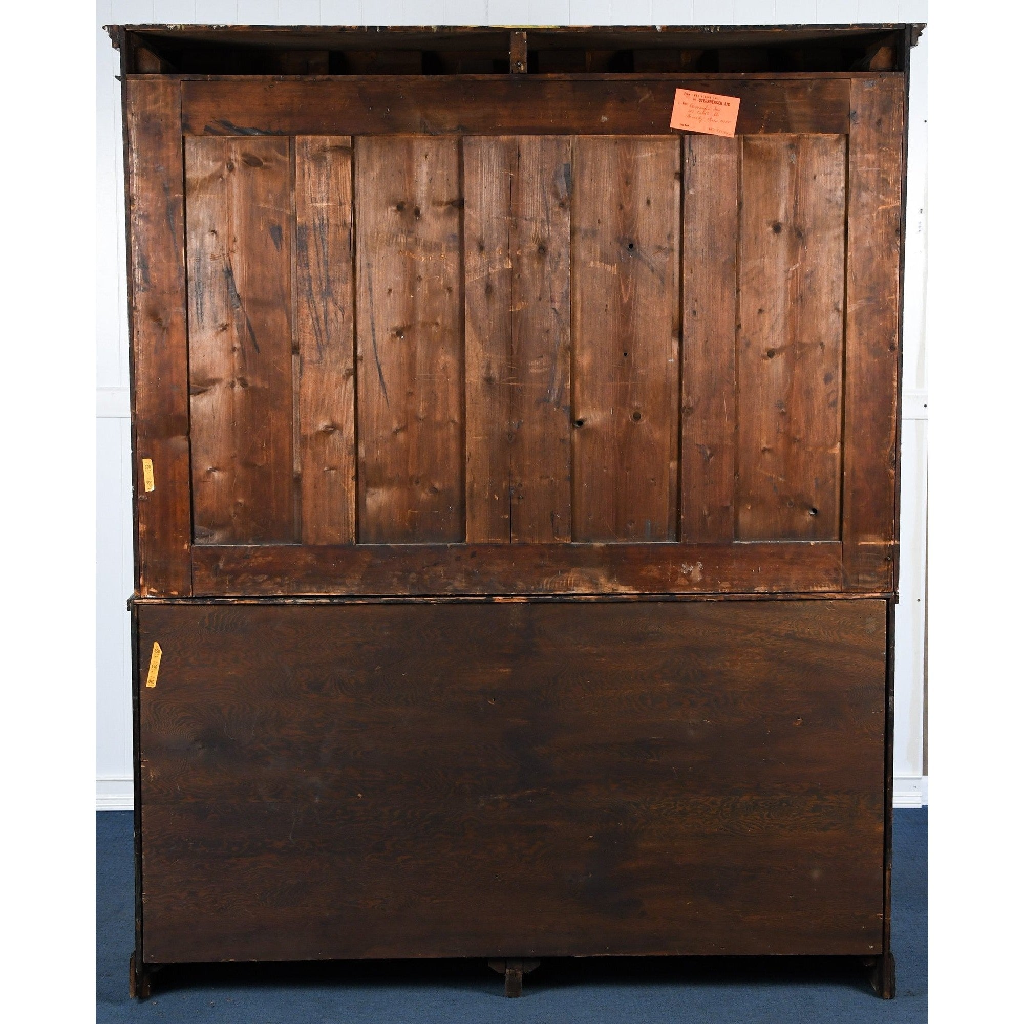 Nautical Painted Two-piece Cabinet