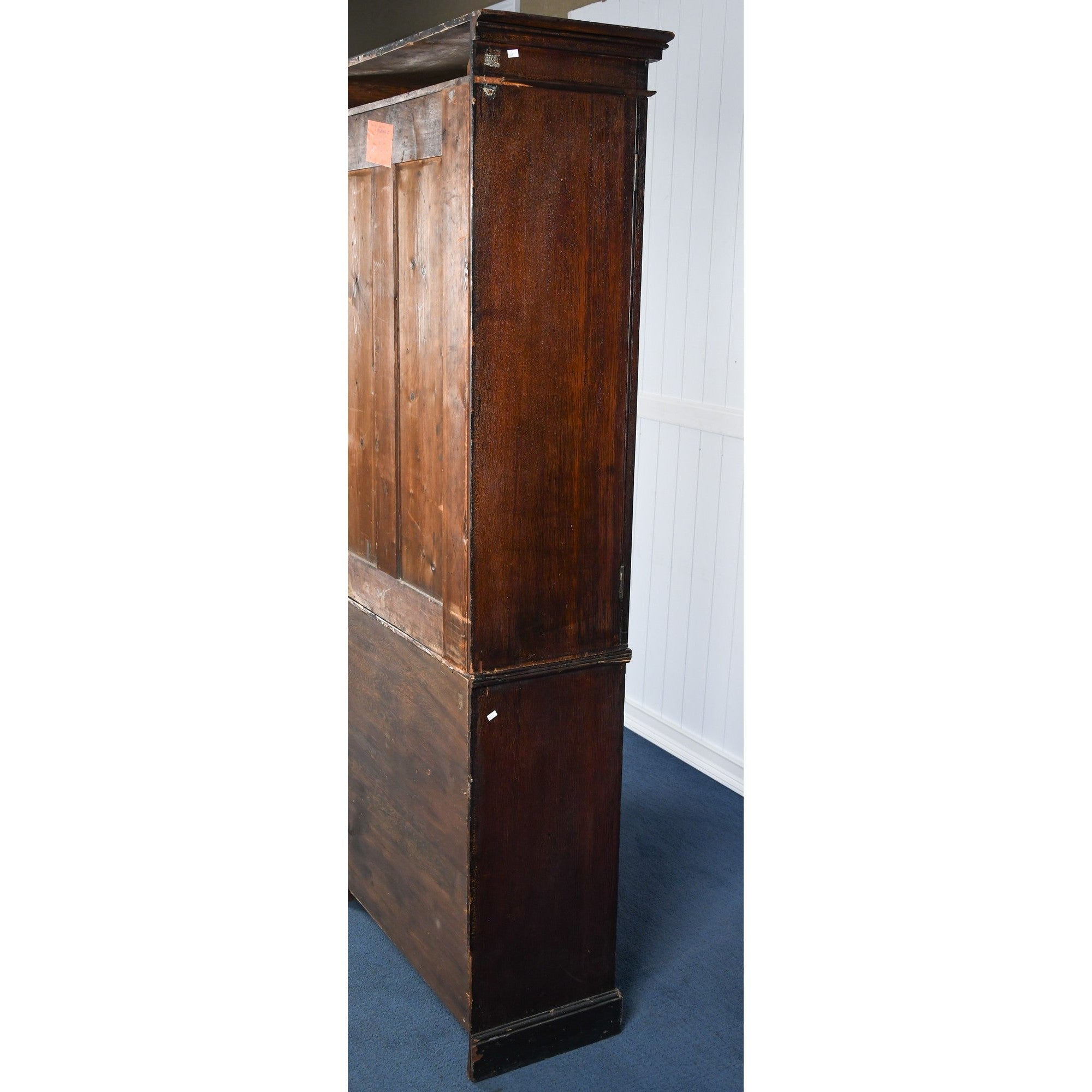 Nautical Painted Two-piece Cabinet