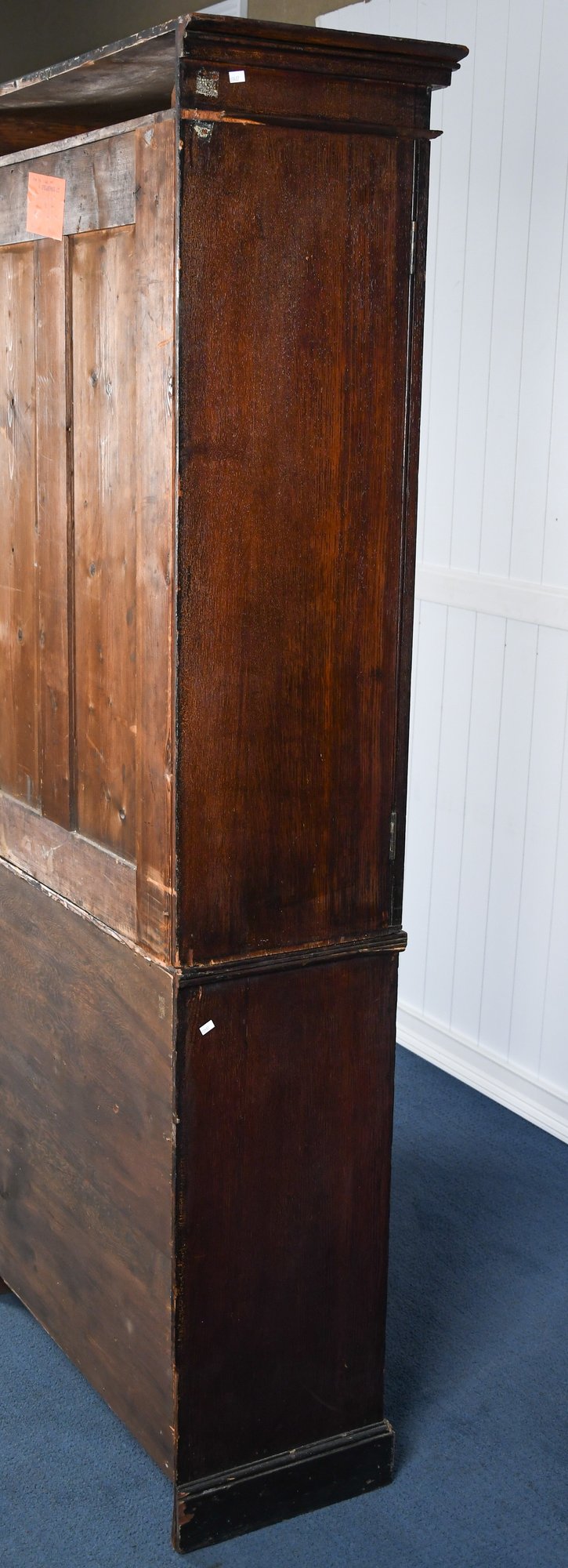 Nautical Painted Two-piece Cabinet