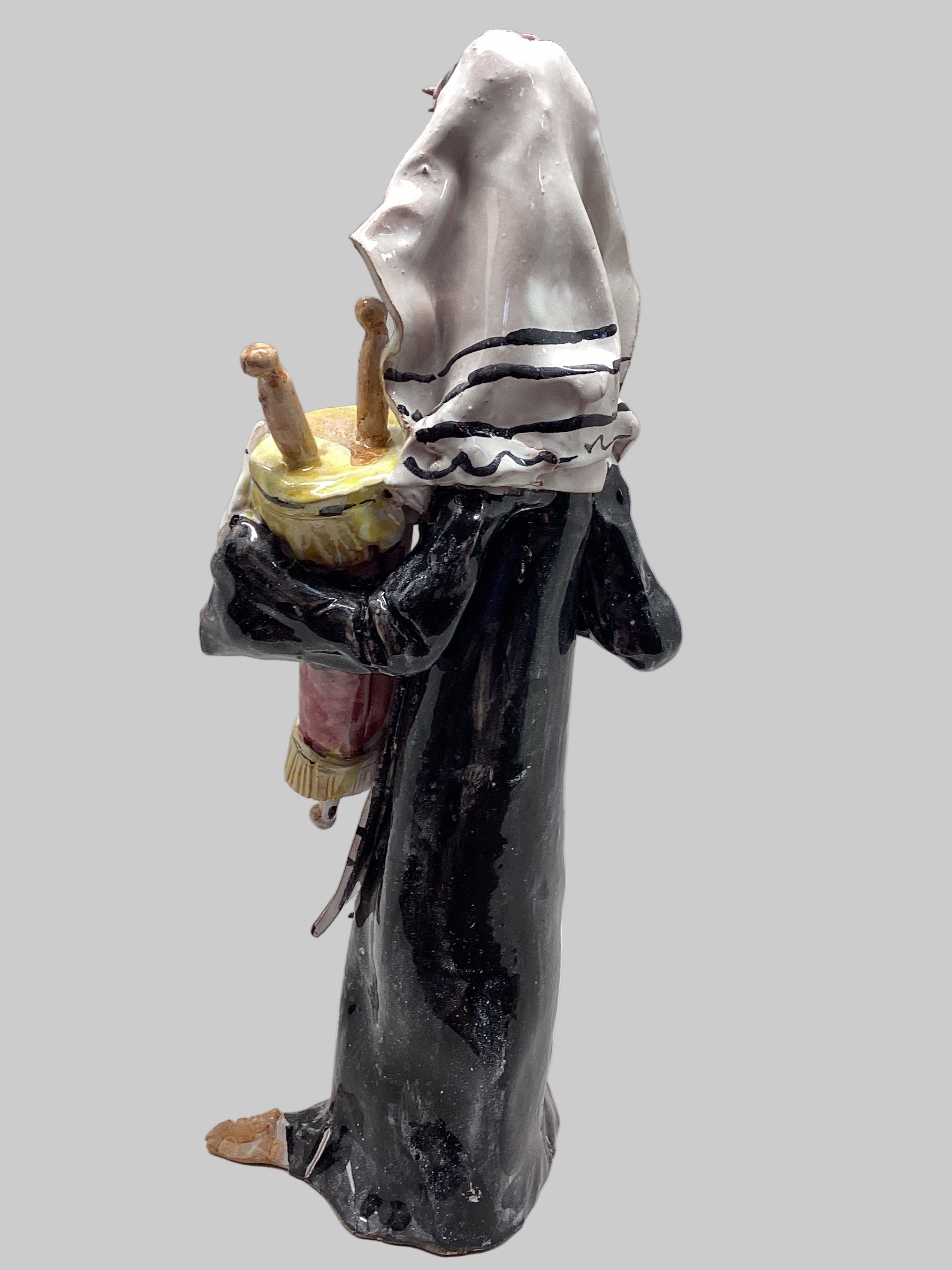 Rabbi Character Ceramic Sculpture - 013.35.297