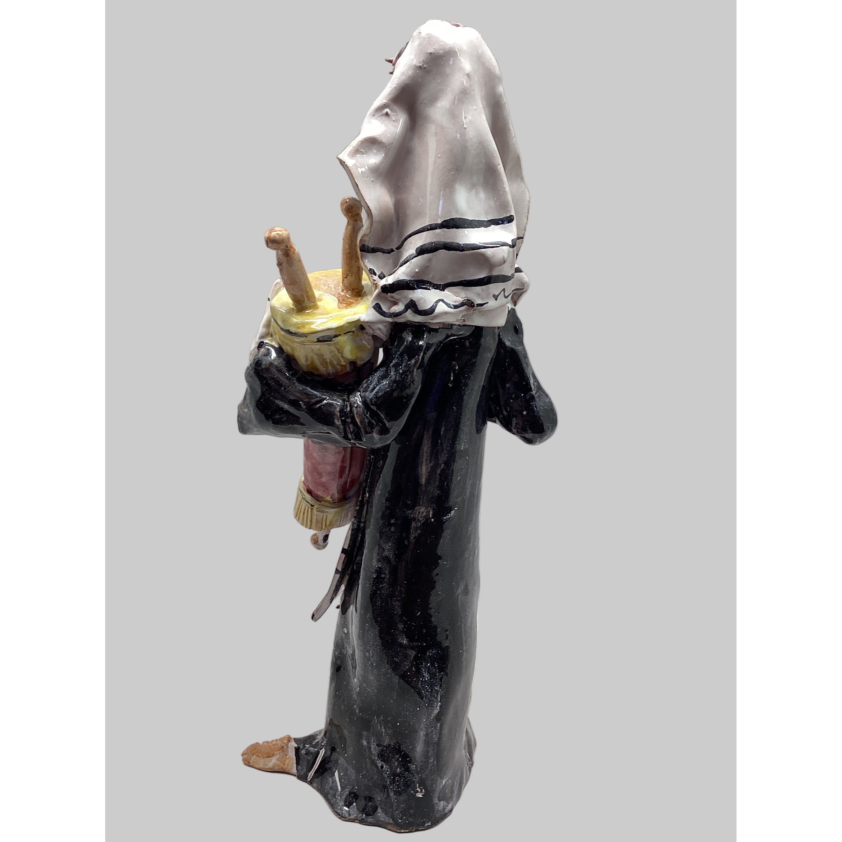 Rabbi Character Ceramic Sculpture - 013.35.297