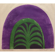 "Hermitage," Sabra Field, wood cut print - 31B4.35.777