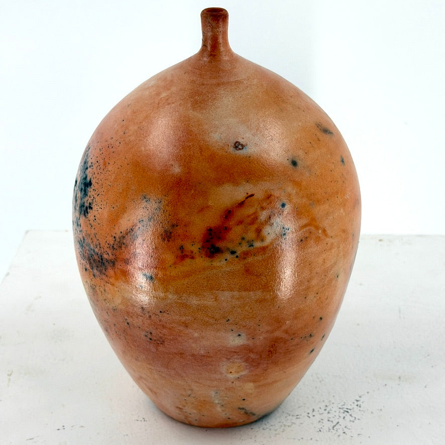 Medium Saggar Orange Sphere With Lip
