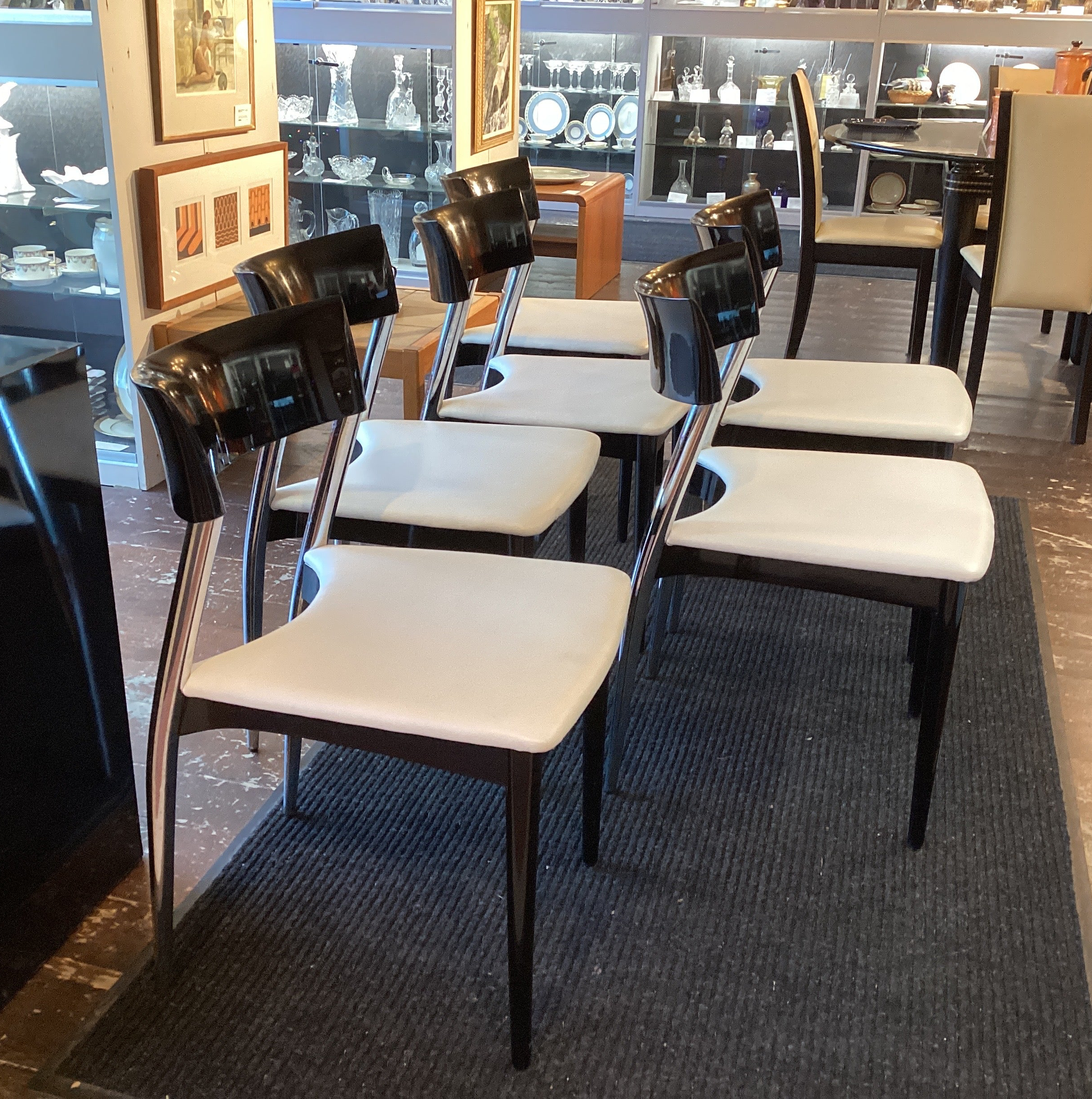 Set 6 Roche Bobois Dining Chairs