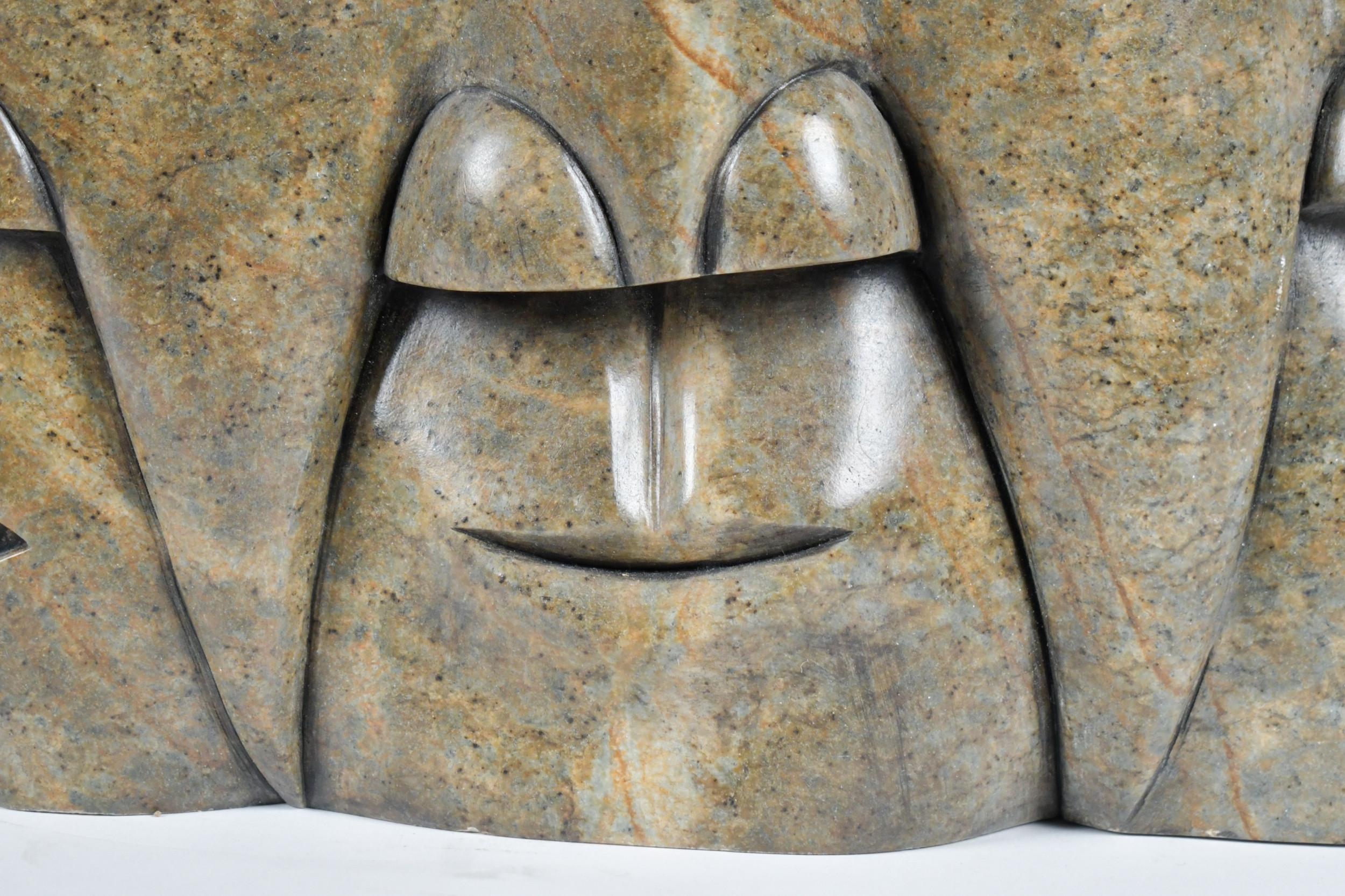 Soapstone head sculpture - Vince Bomberry