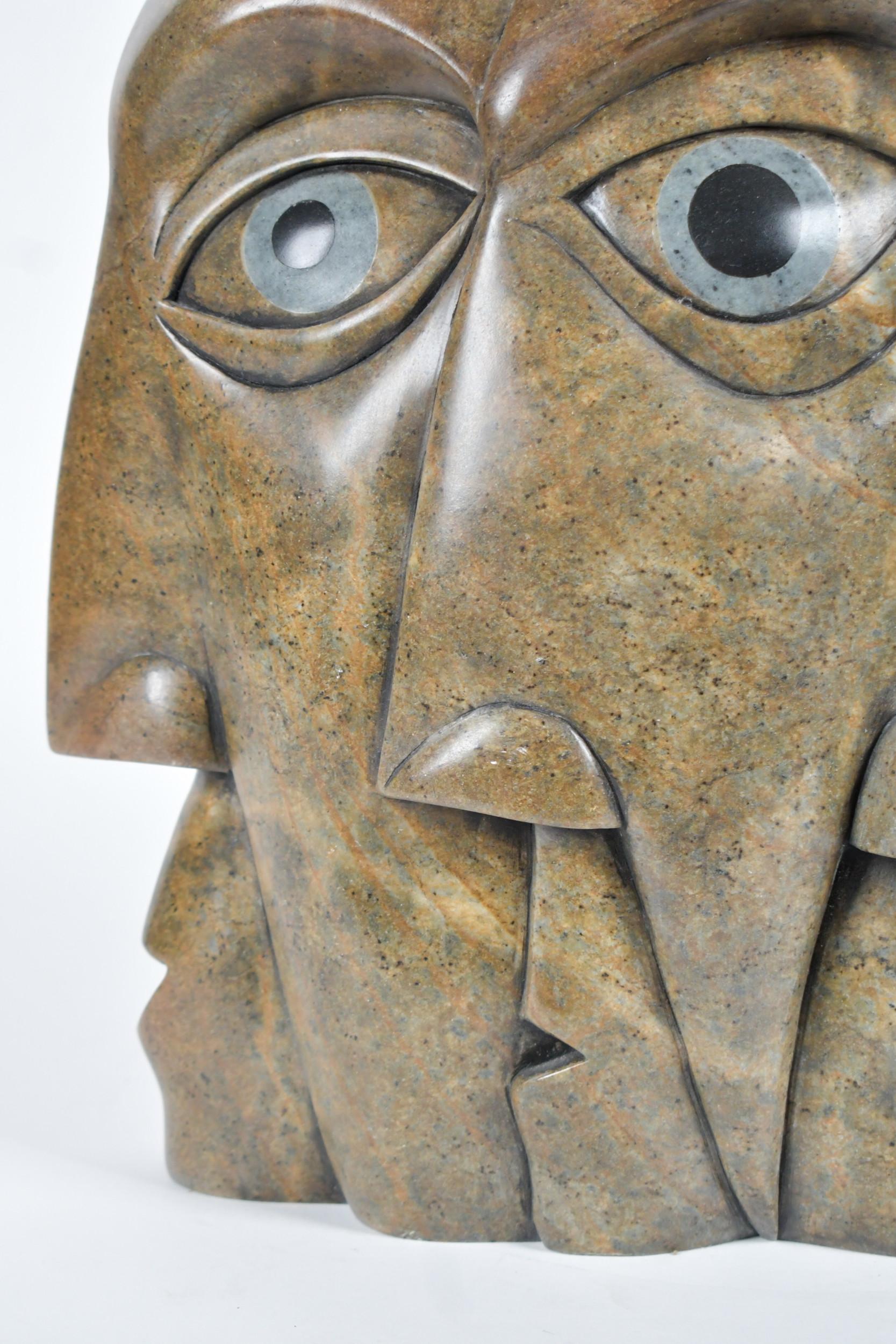 Soapstone head sculpture - Vince Bomberry