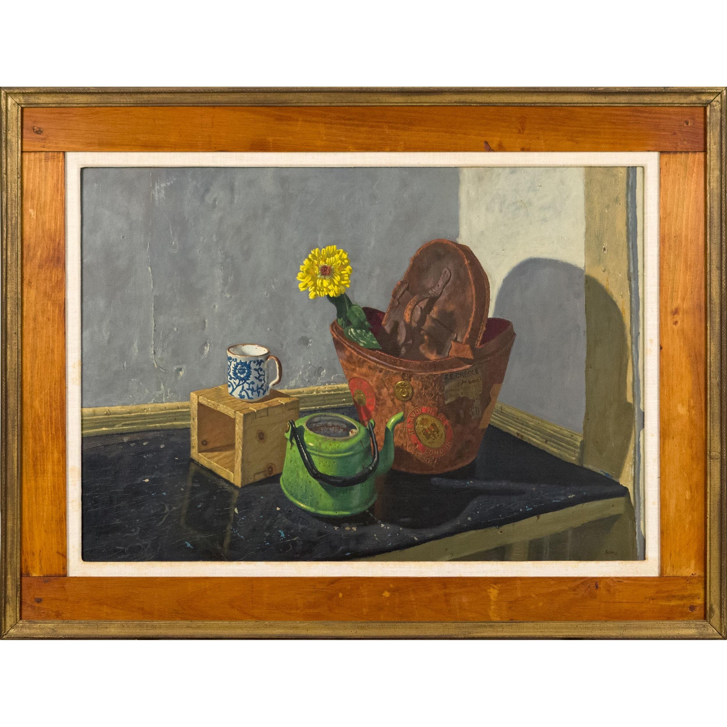 Still Life With Antique Hat Box - John Semple