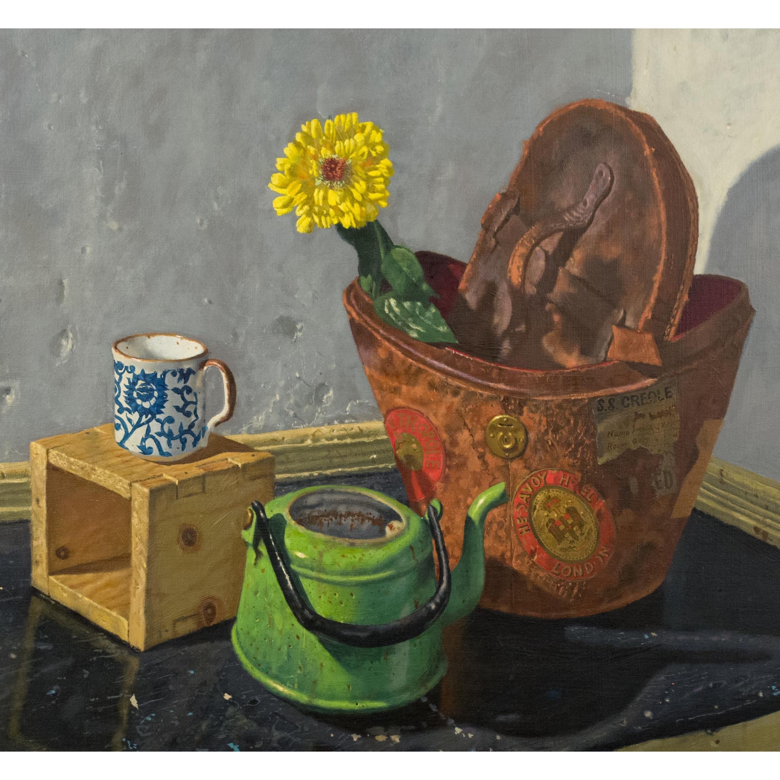Still Life With Antique Hat Box - John Semple