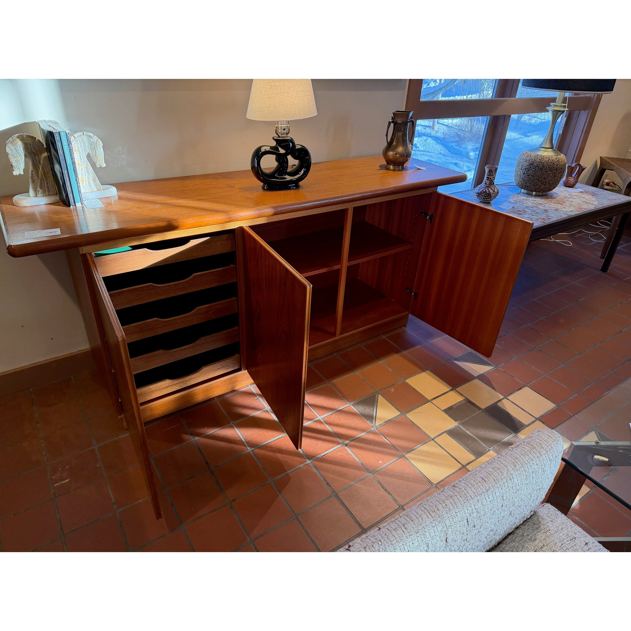 Danish Teak Credenza by Skovby