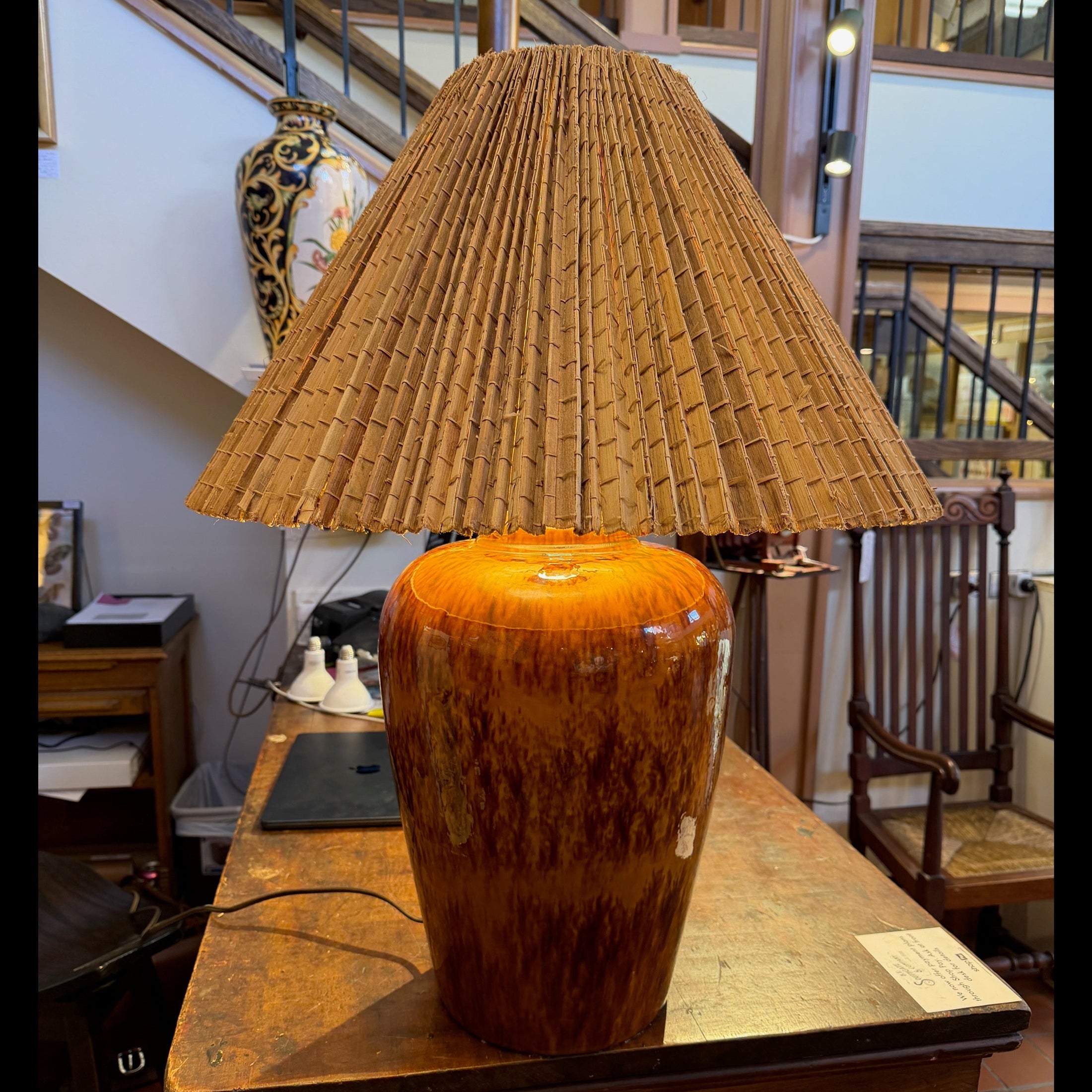 Large MCM Ceramic lamp