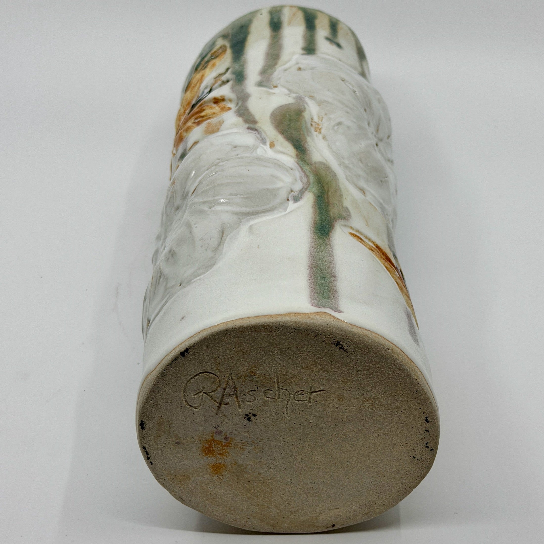 Vase With Butterfly & Flowers