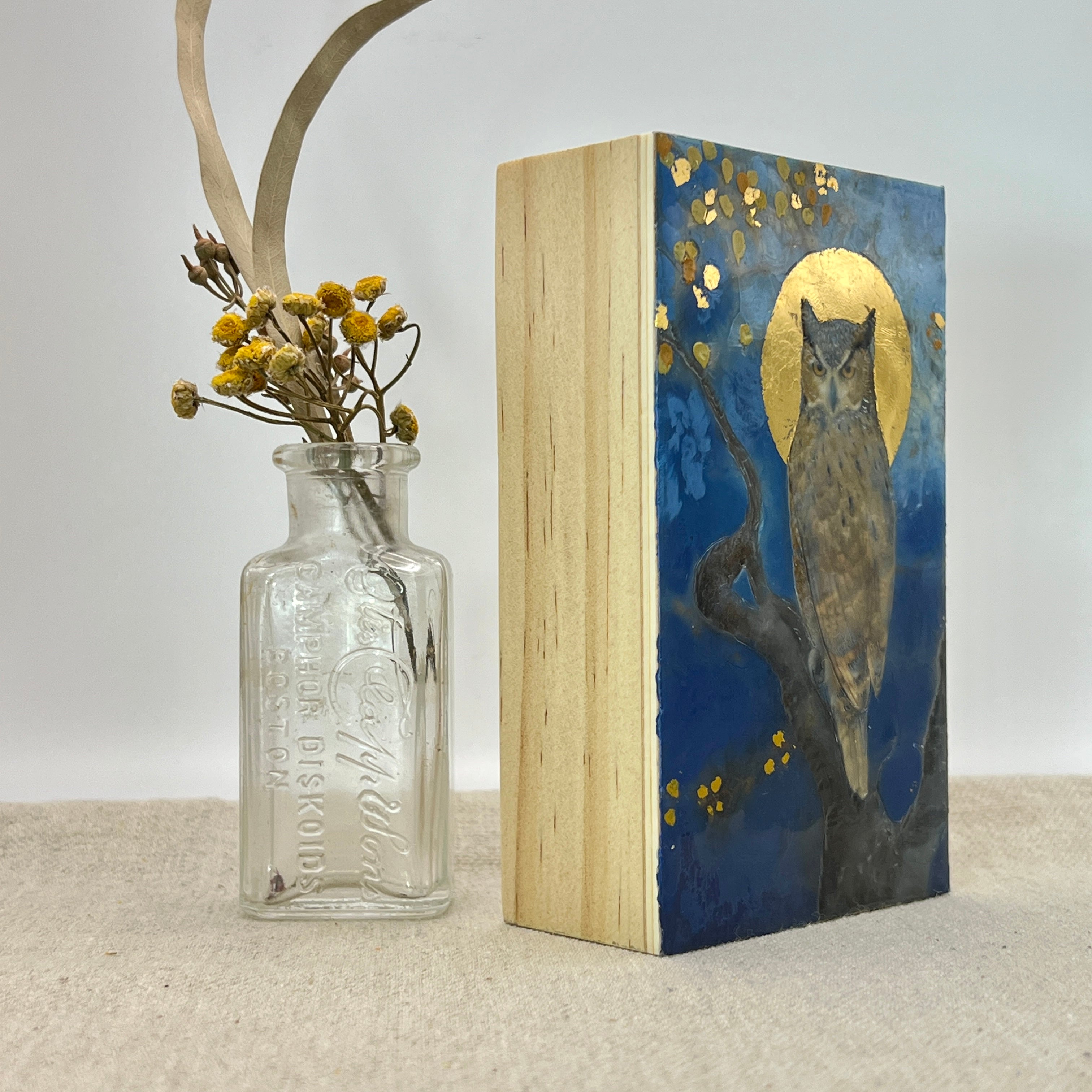 "Bird Saint - Horned Owl" - Dominique Gustin