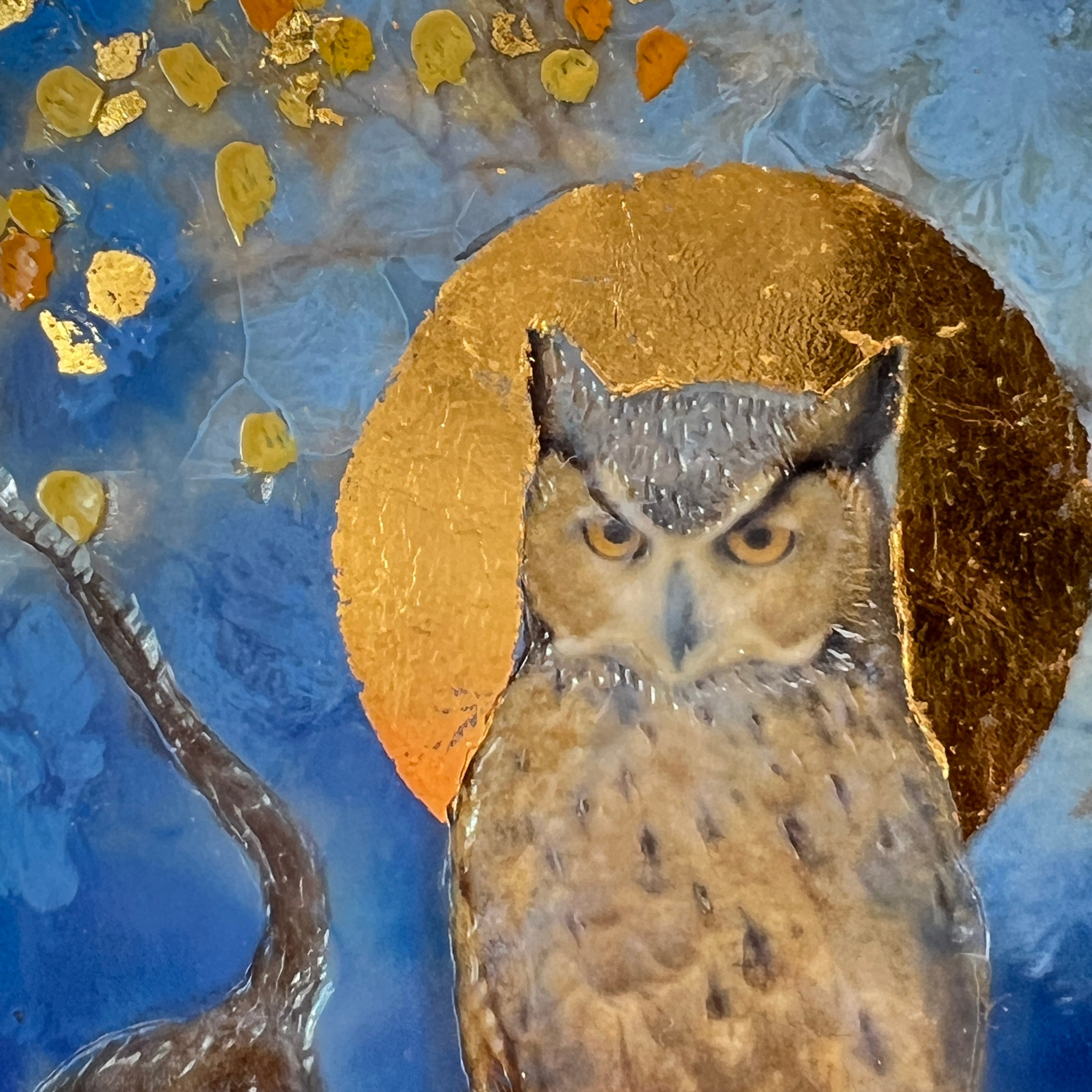 "Bird Saint - Horned Owl" - Dominique Gustin