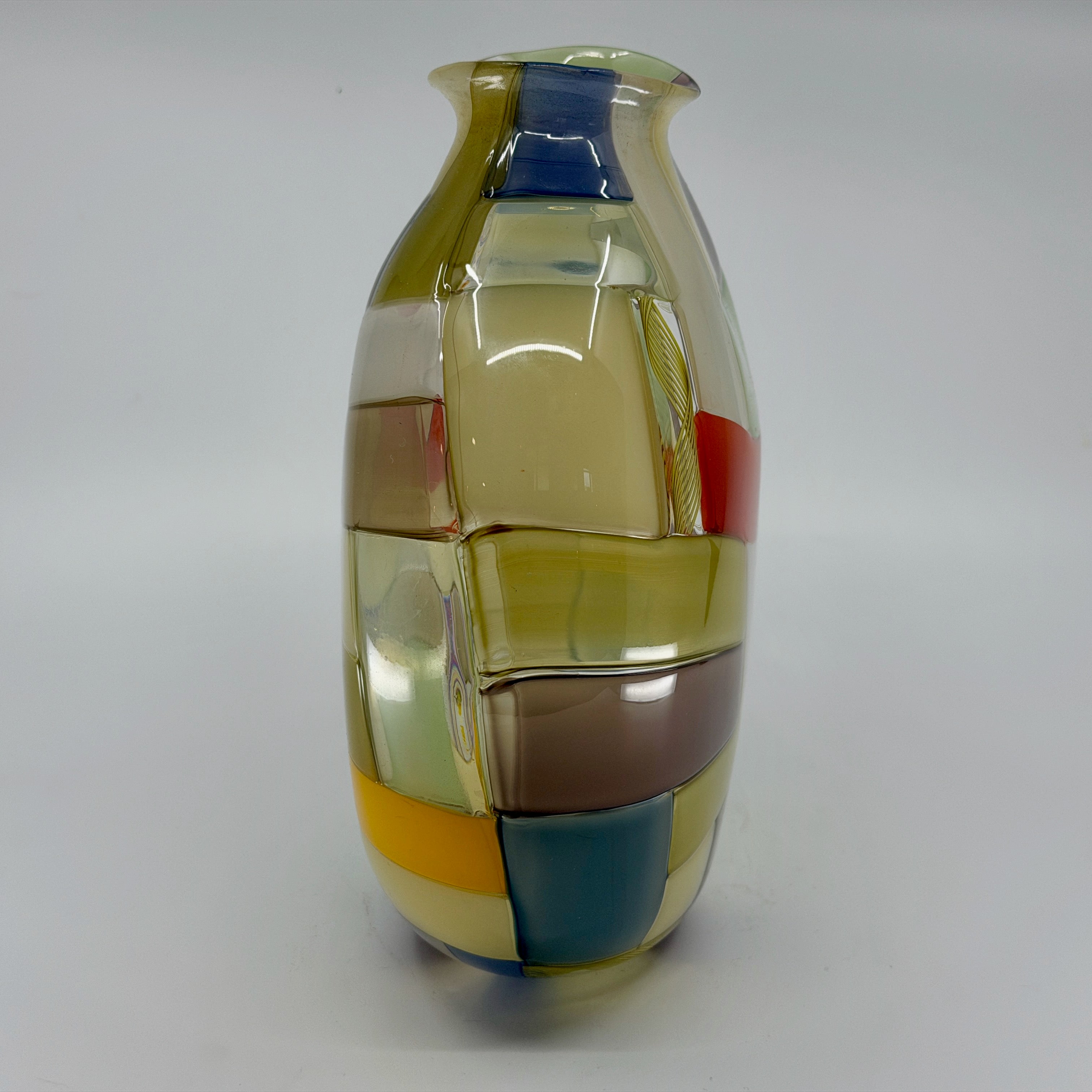 "Crazy Quilt" vase by Robin Mix