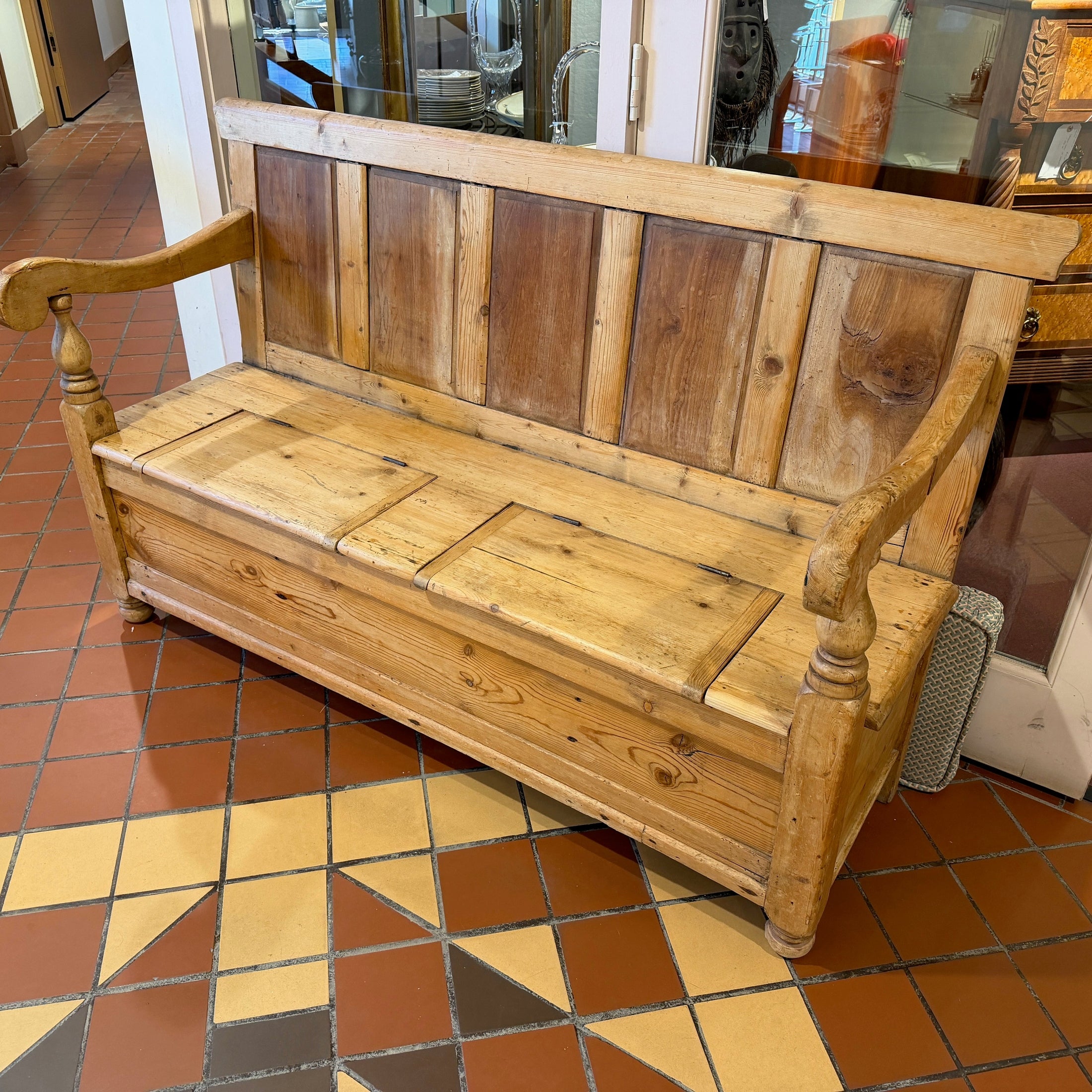 Irish Pine Hall Bench