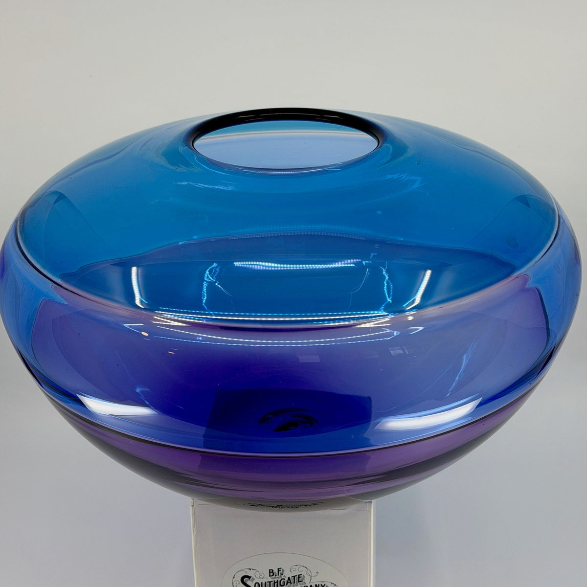 Large Blue and Purple Masterpiece Vase