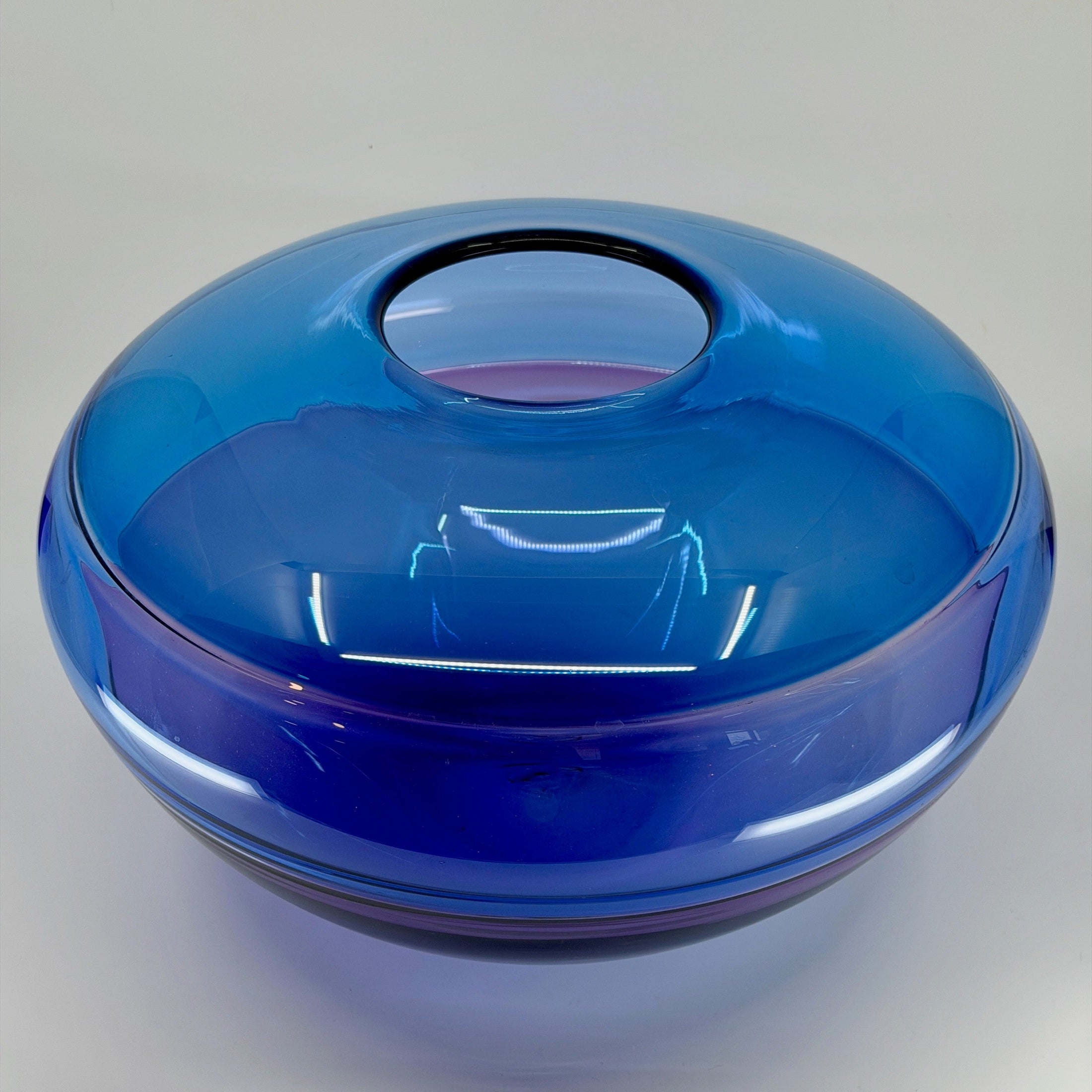 Large Blue and Purple Masterpiece Vase
