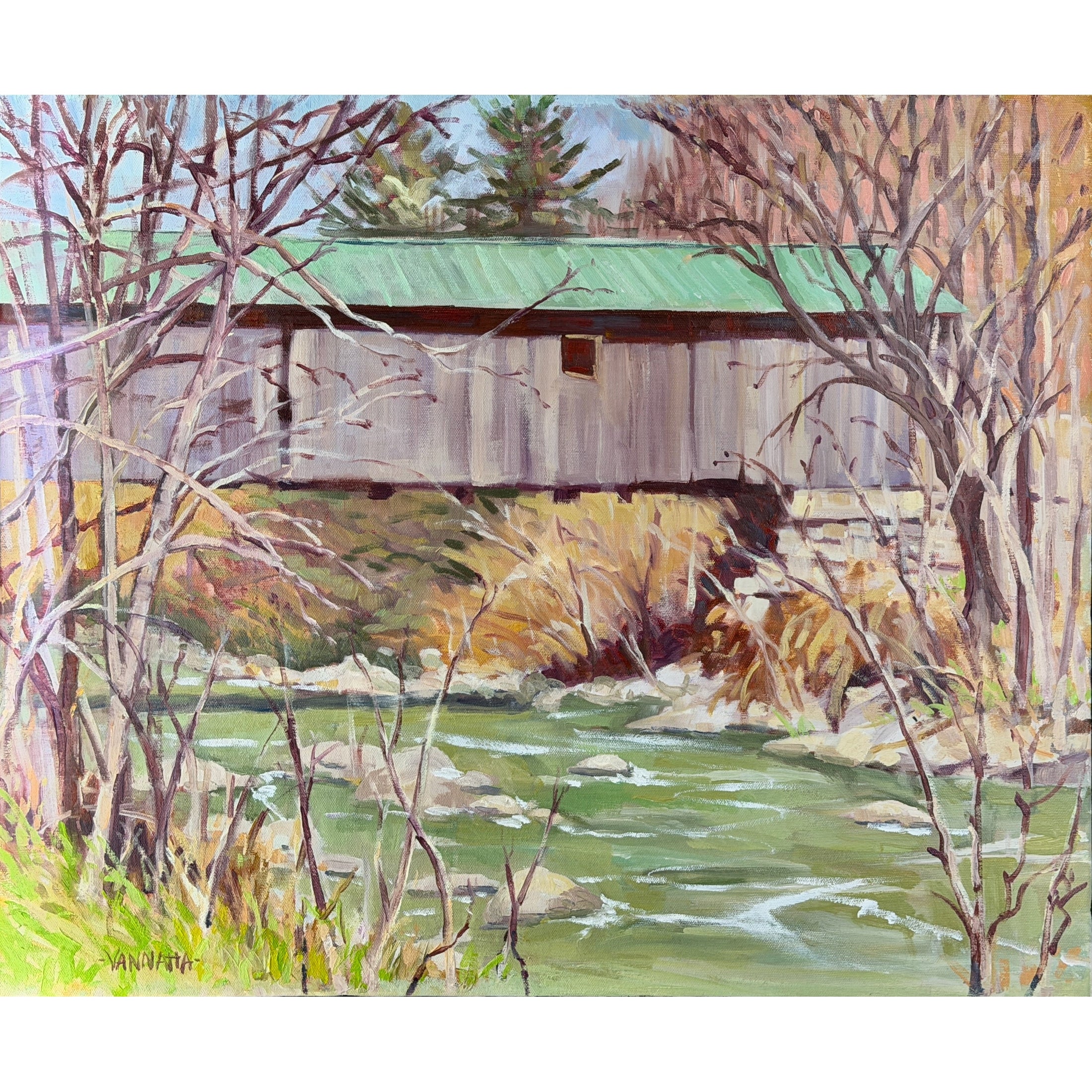 "Brewster River Covered Bridge, Jeffersonville VT"