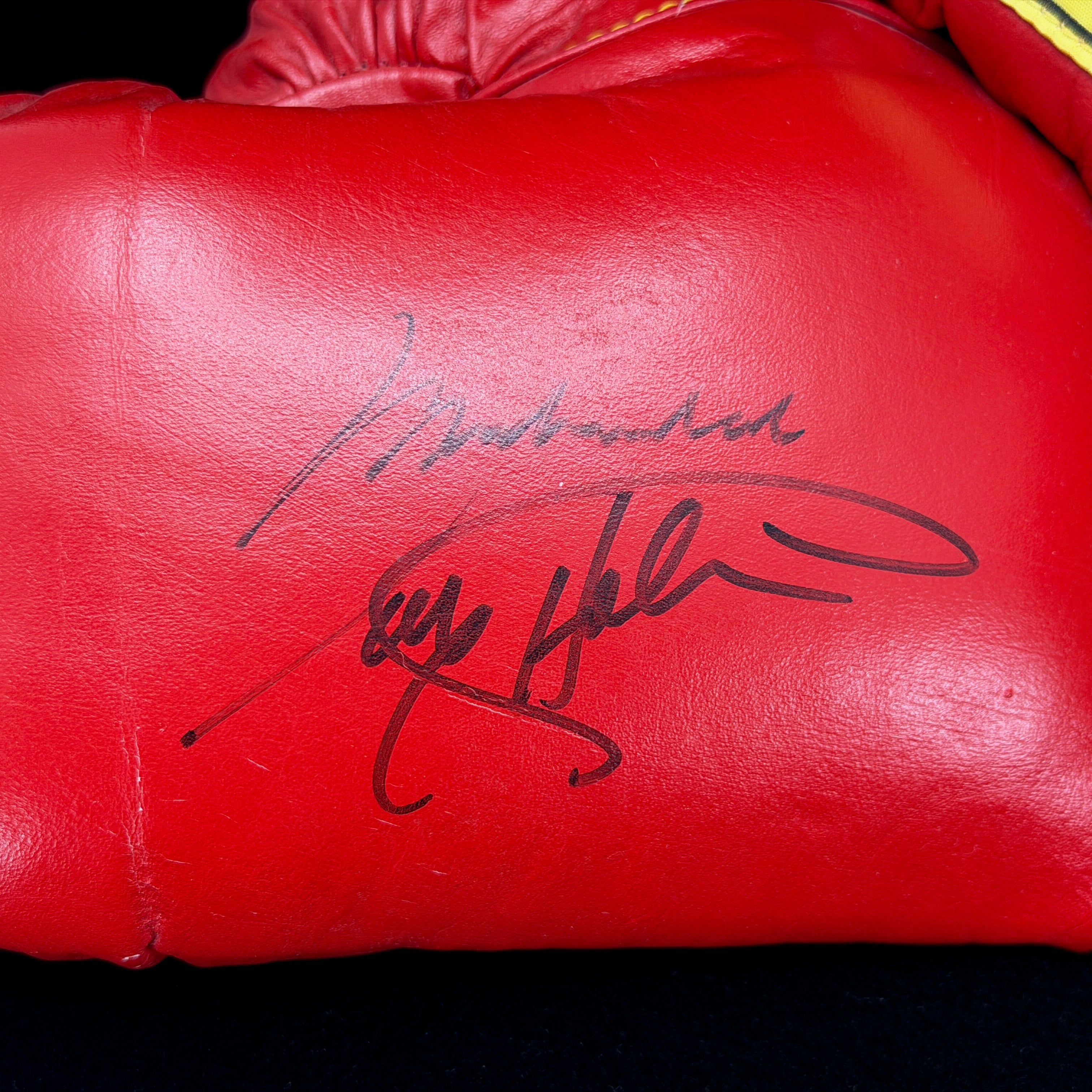 Signed Boxing Glove Pair (Ali, Frasier, Holmes)