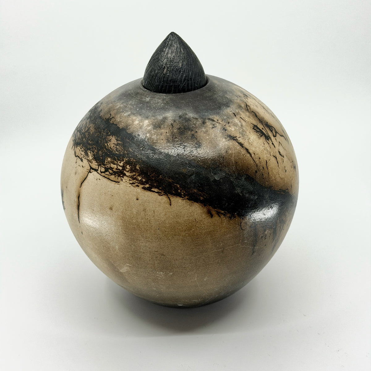 Medium Horsehair Covered Jar