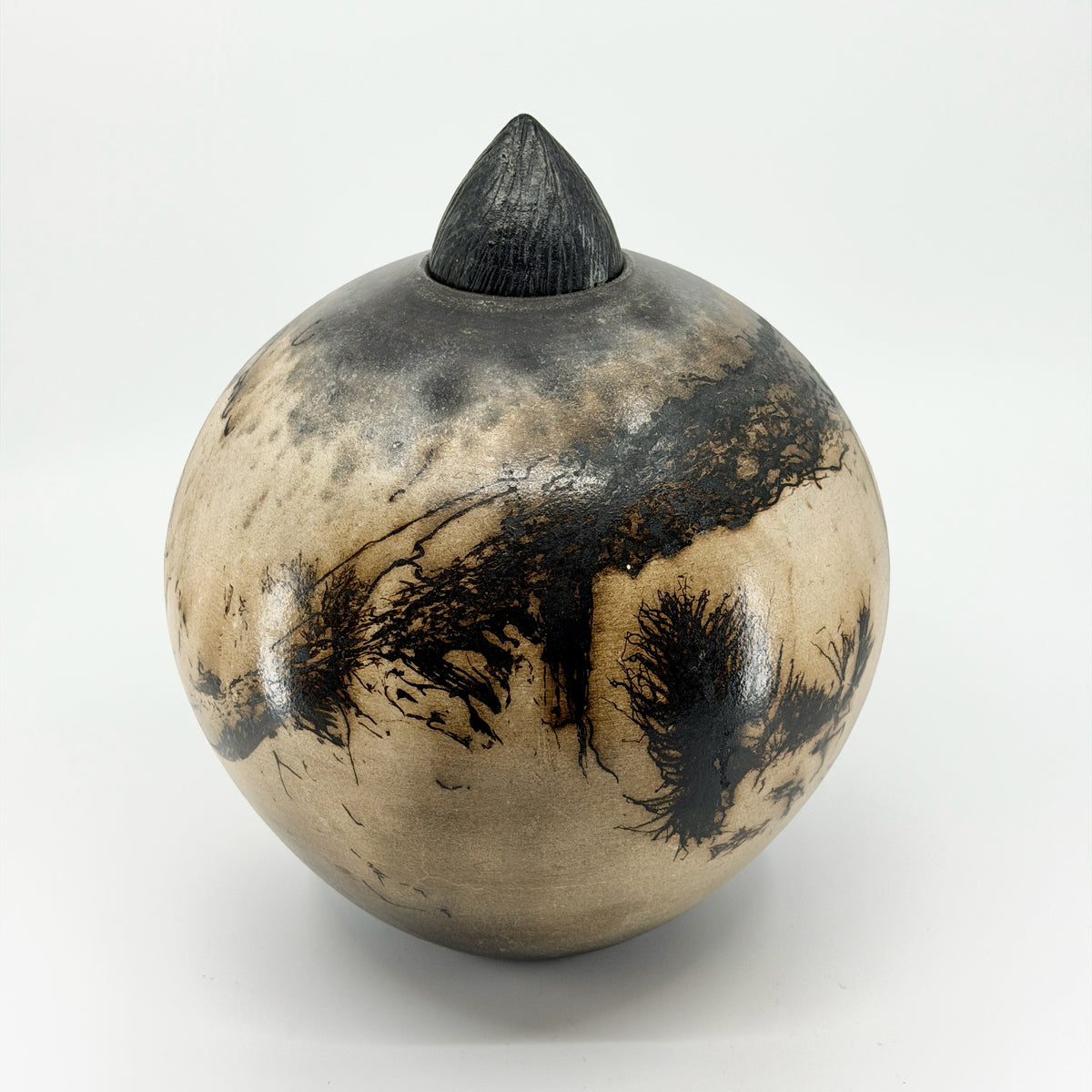 Medium Horsehair Covered Jar