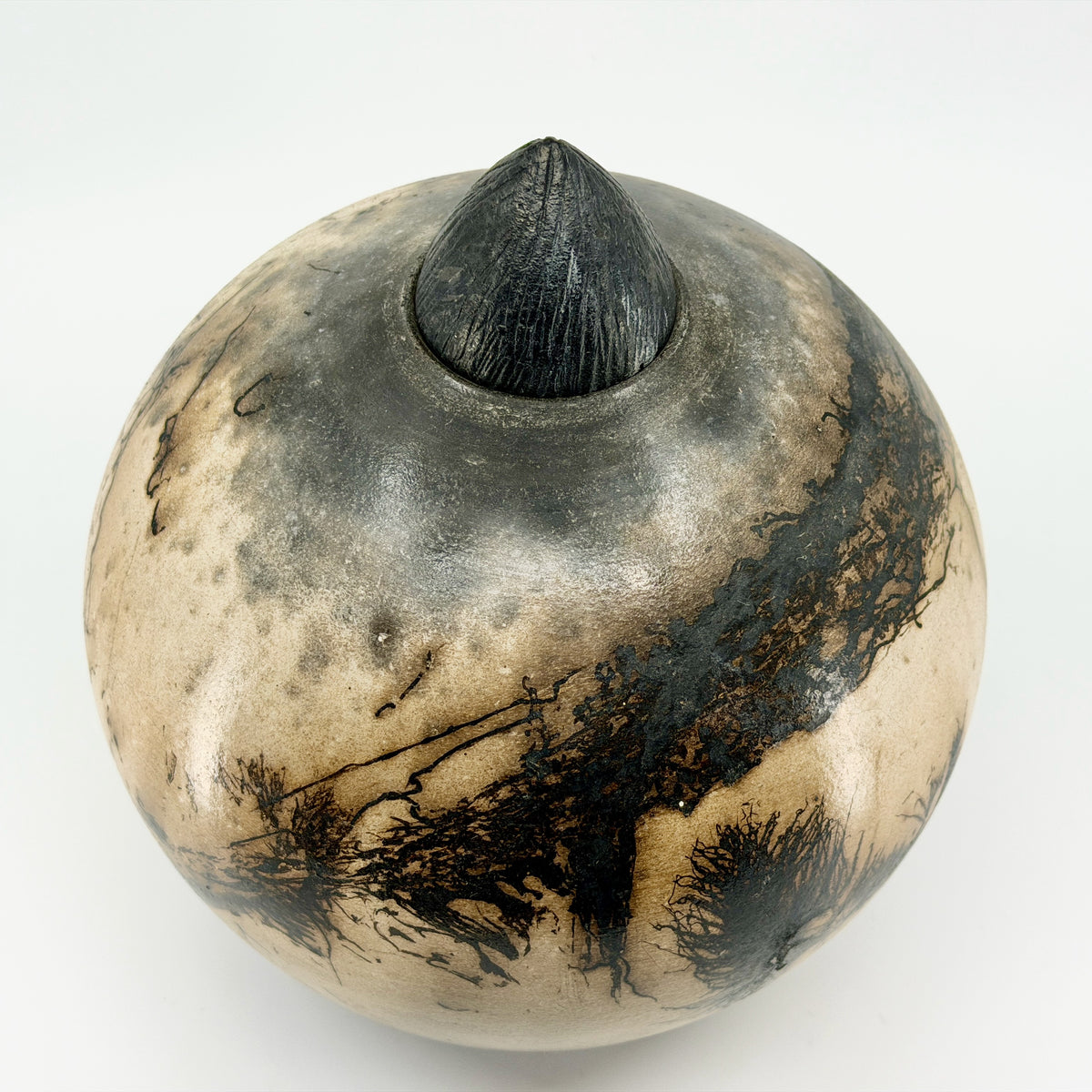Medium Horsehair Covered Jar