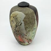 Medium "Moonscape" Tall Covered Jar