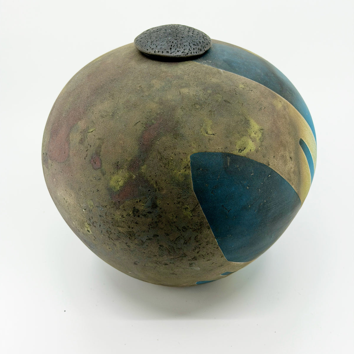 Medium "Moonscape" Round Covered Jar