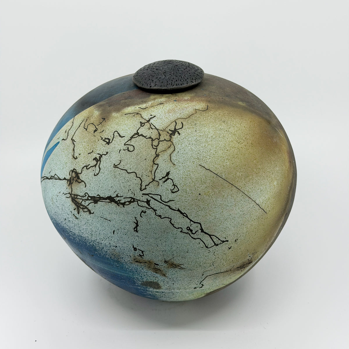 Medium "Moonscape" Round Covered Jar