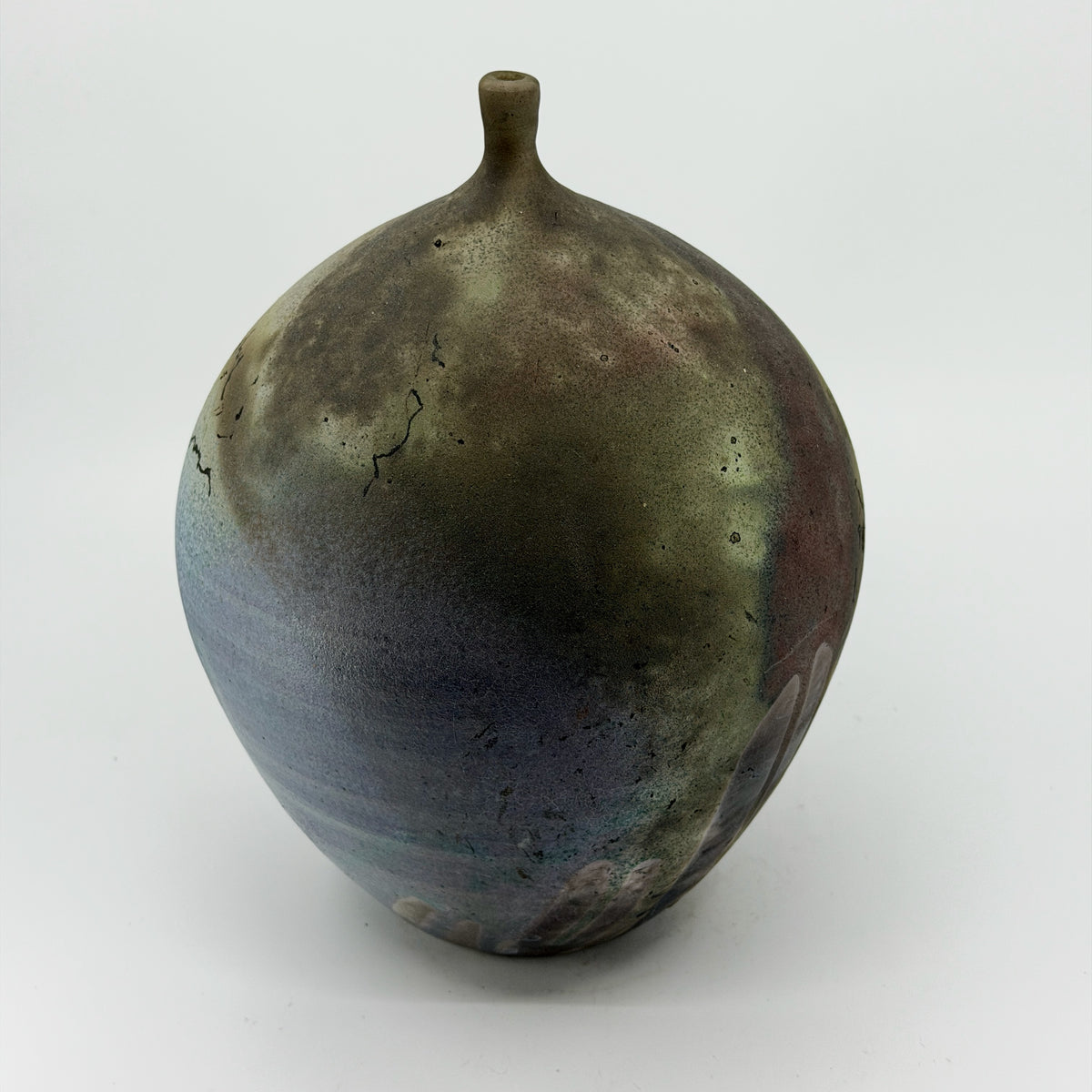 Small "Moonscape" Sphere Lip Blue