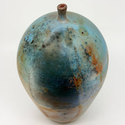 Blue Saggar Sphere With Lip