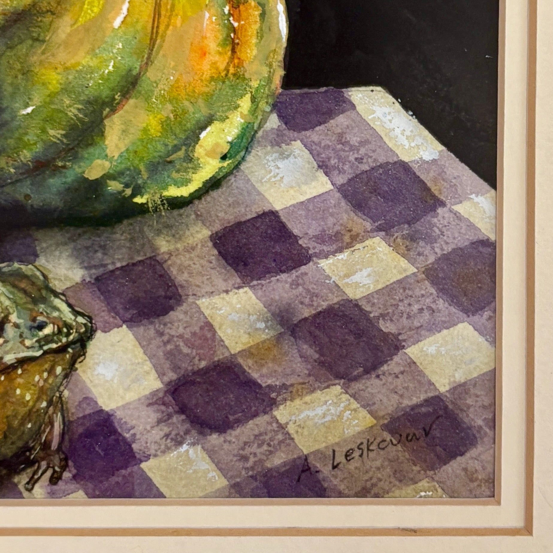 Three Pumpkins and a Toad