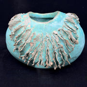 Ruffled Oval Vessel
