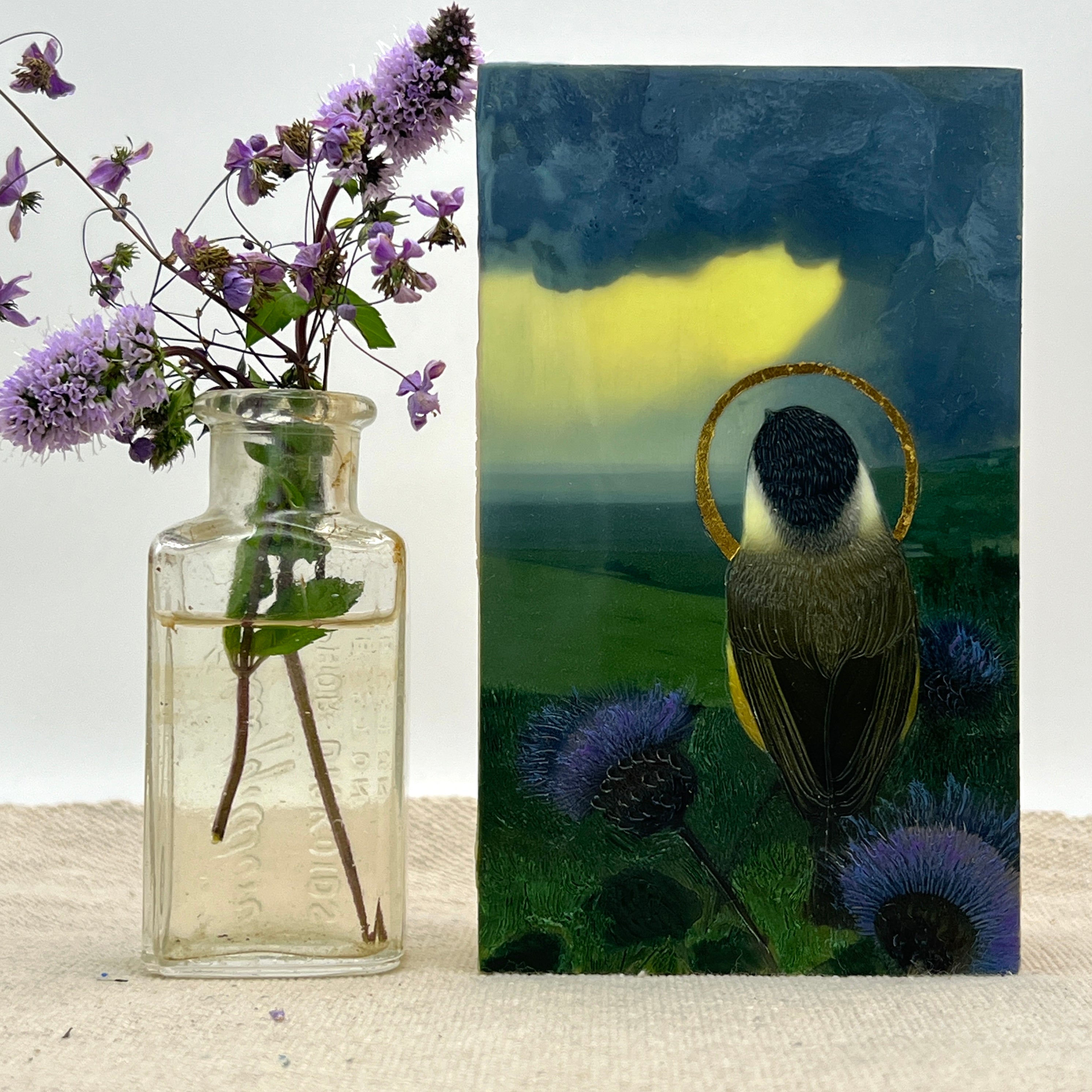 "Bird Saint - Chickadee" - Dominique Gustin