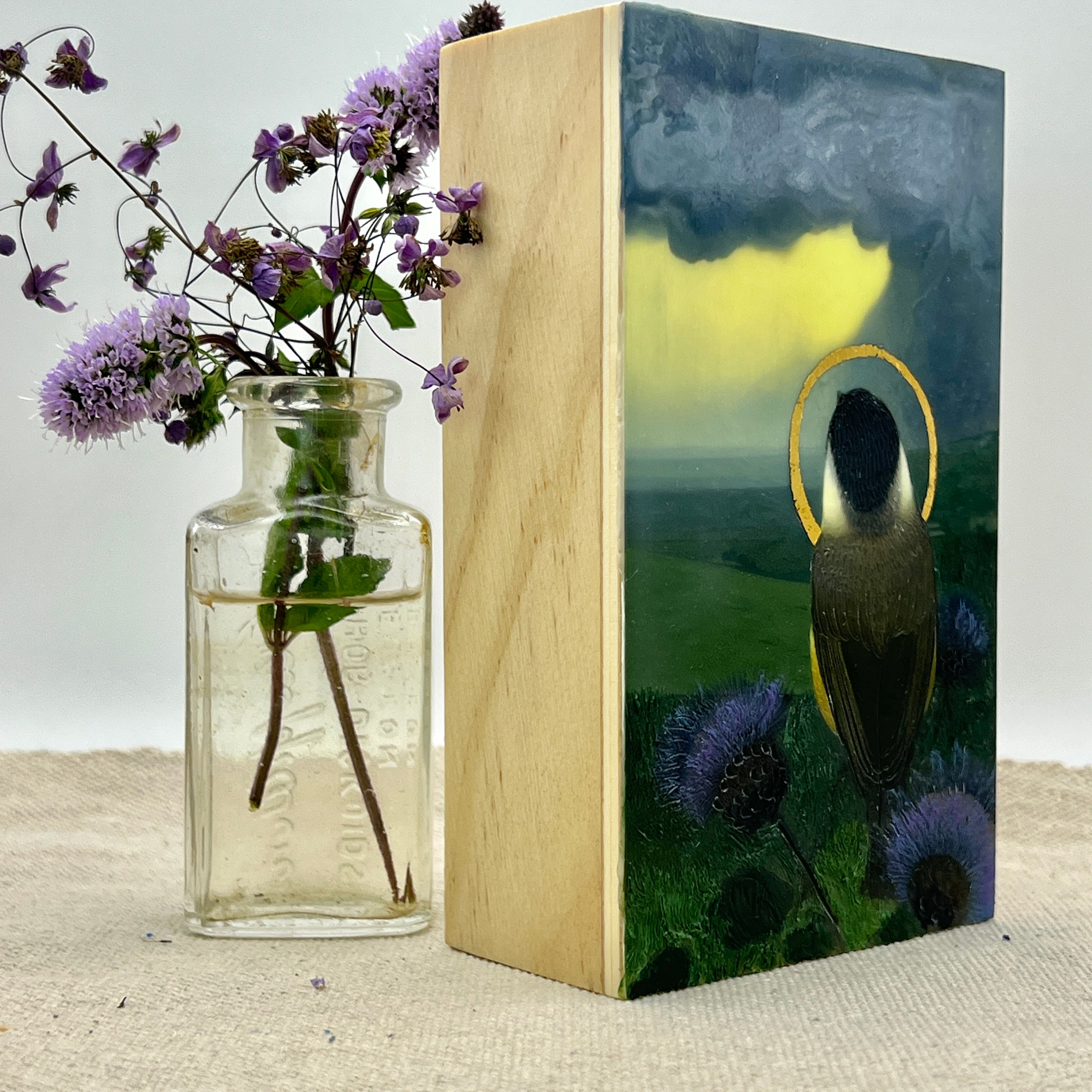 "Bird Saint - Chickadee" - Dominique Gustin