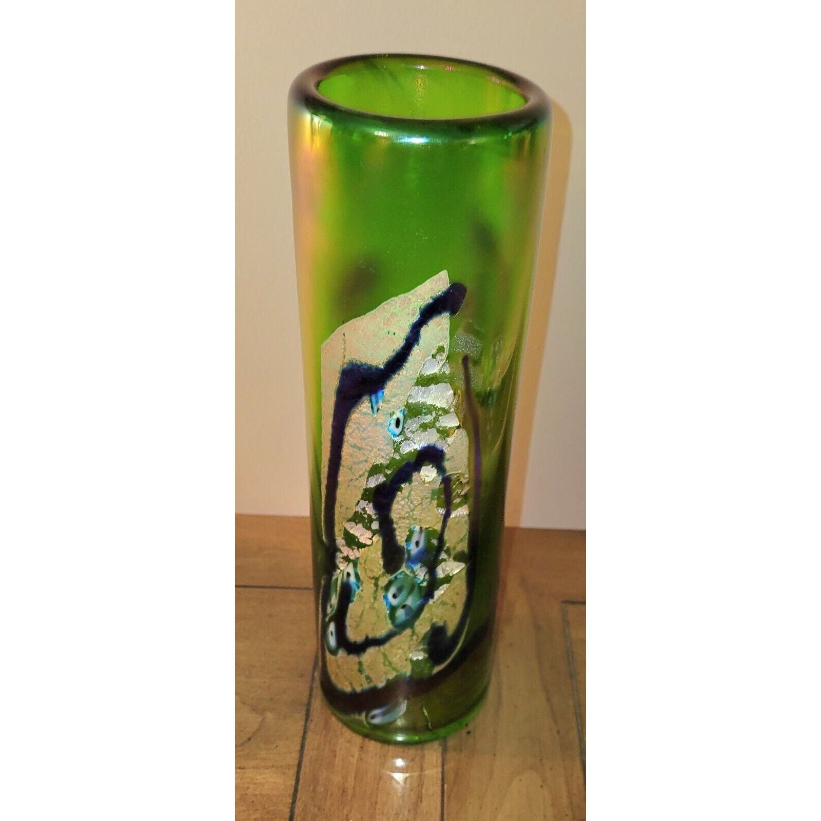 Robert Held Cylindrical Art Glass Vase