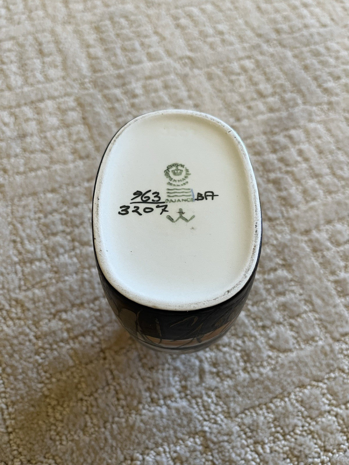 Royal Copenhagen Small Vase Ivan Weiss Faience 963/3207