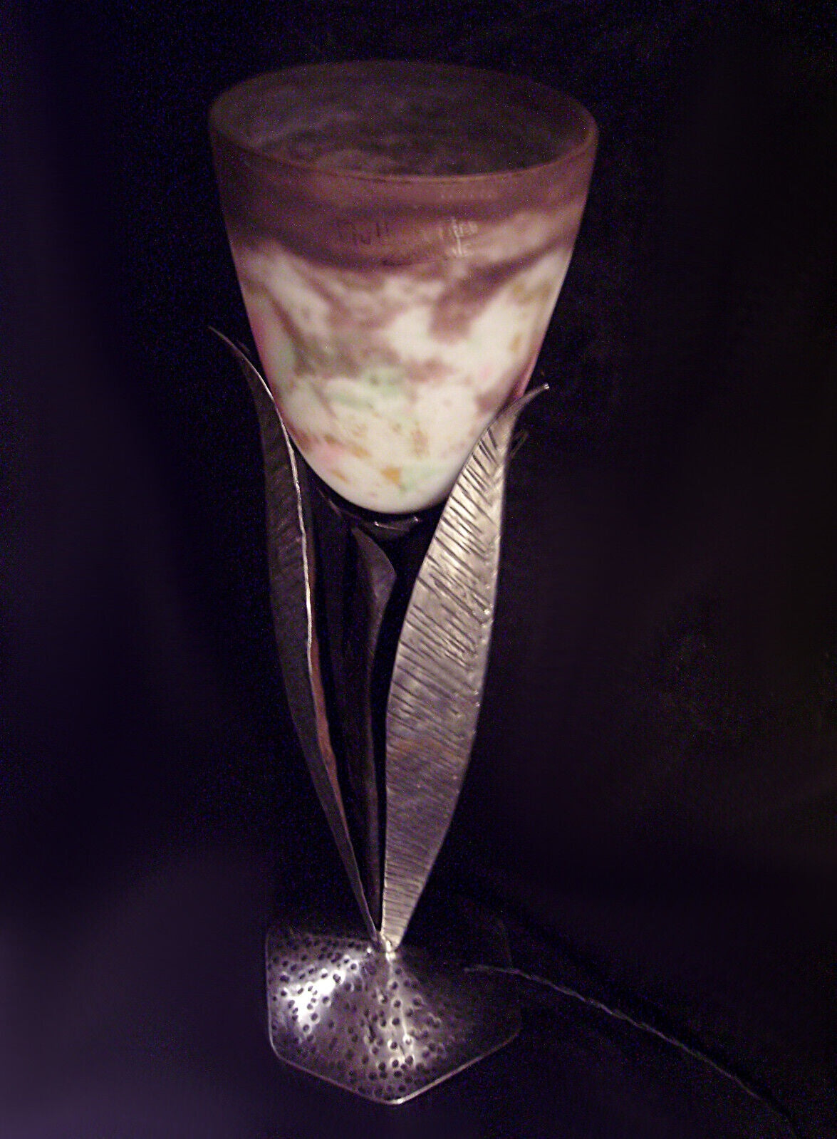 Muller Freres / Robj Art Deco Lamp "Iris"